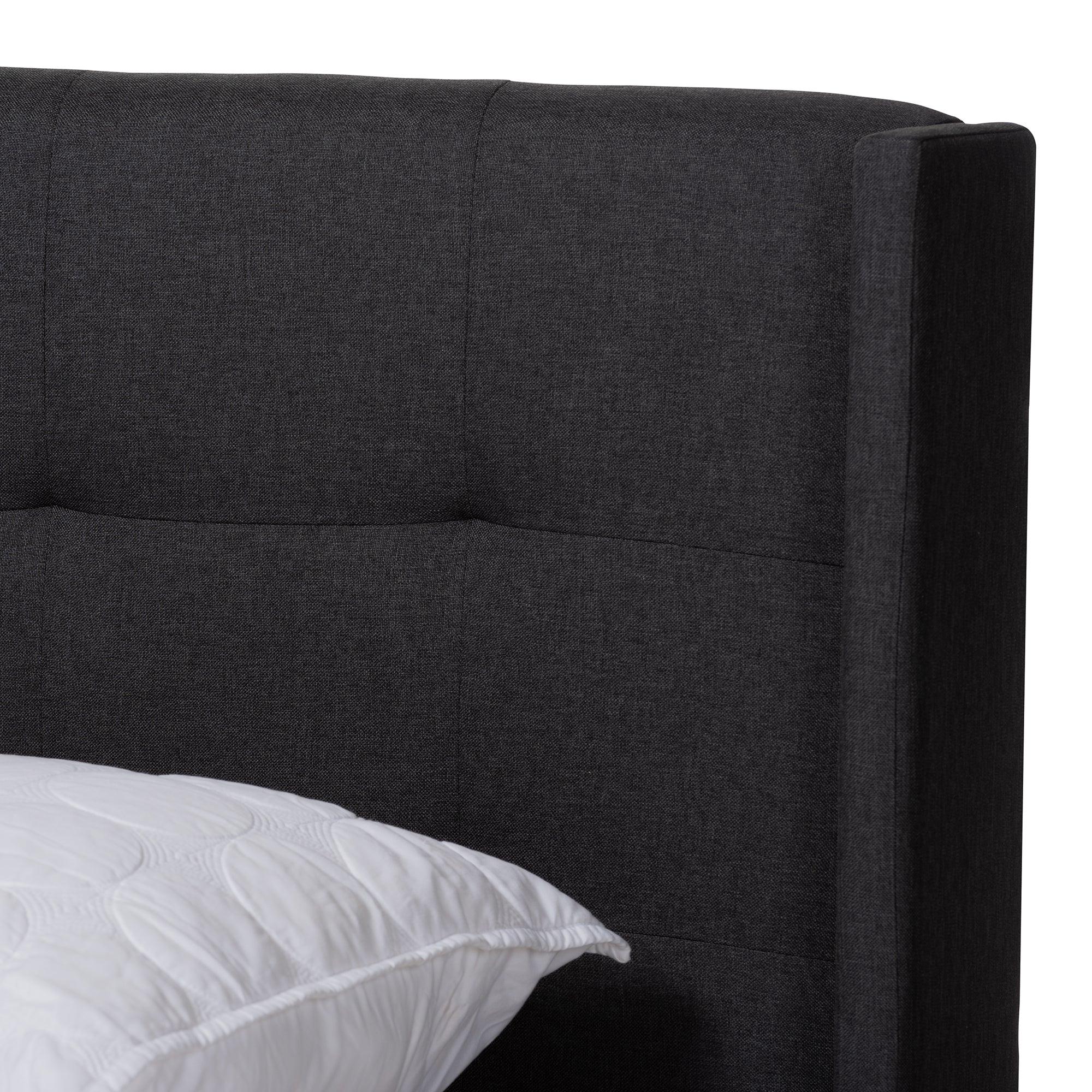 Lisette Modern and Contemporary Fabric Upholstered Bed