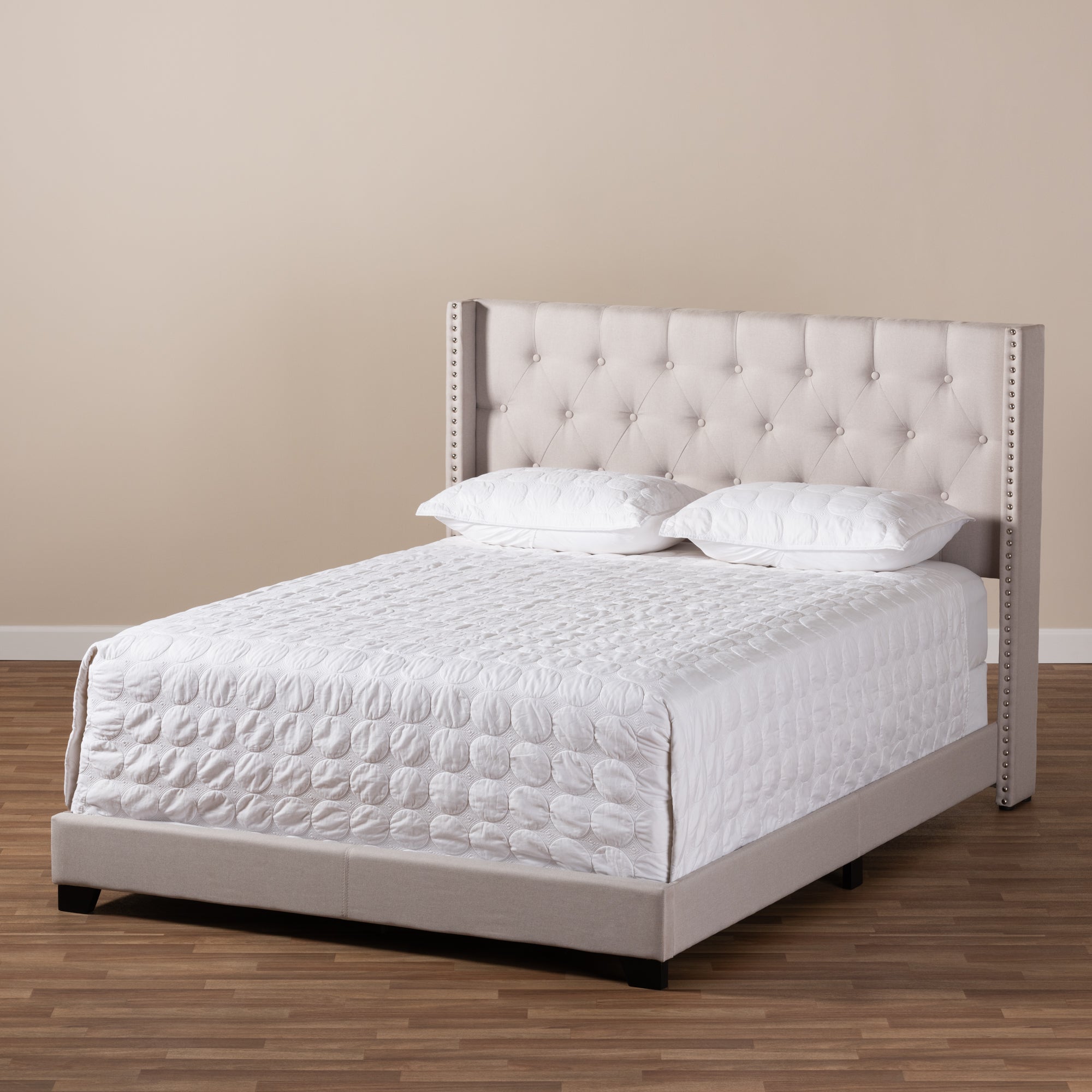 Brady Modern and Contemporary Fabric Upholstered Bed