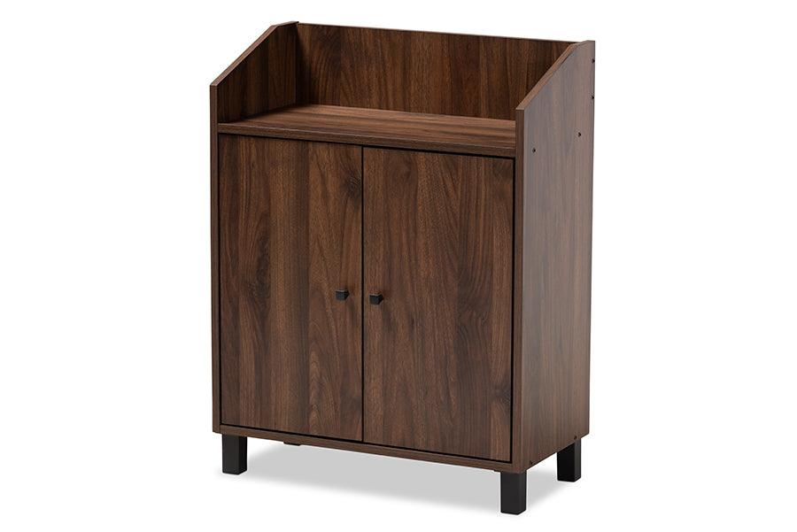 Rossin Modern and Contemporary Finished 2-Door Wood Entryway Shoe Storage Cabinet