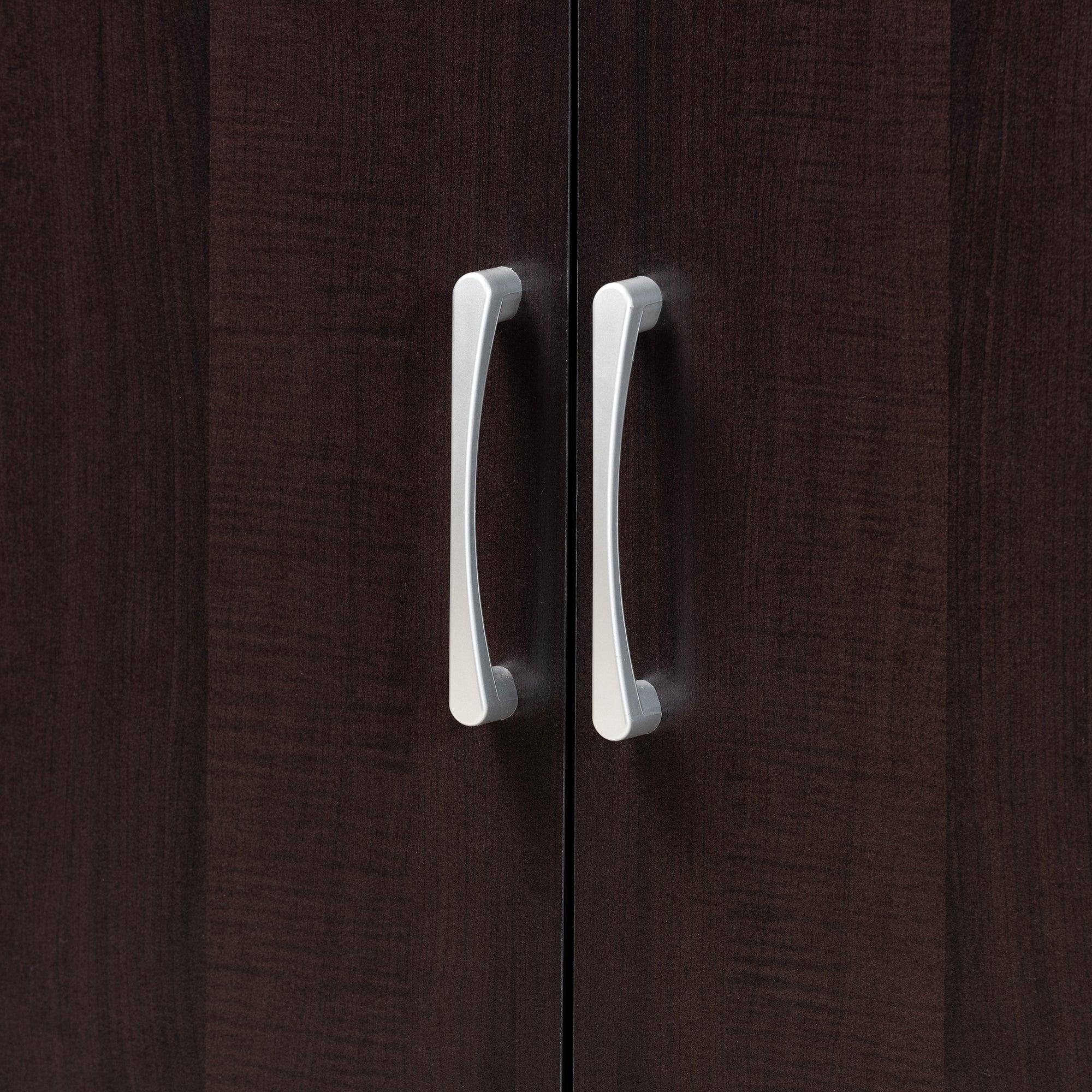 Marine Modern and Contemporary Two-Tone and Finished 2-Door Wood Entryway Shoe Storage Cabinet