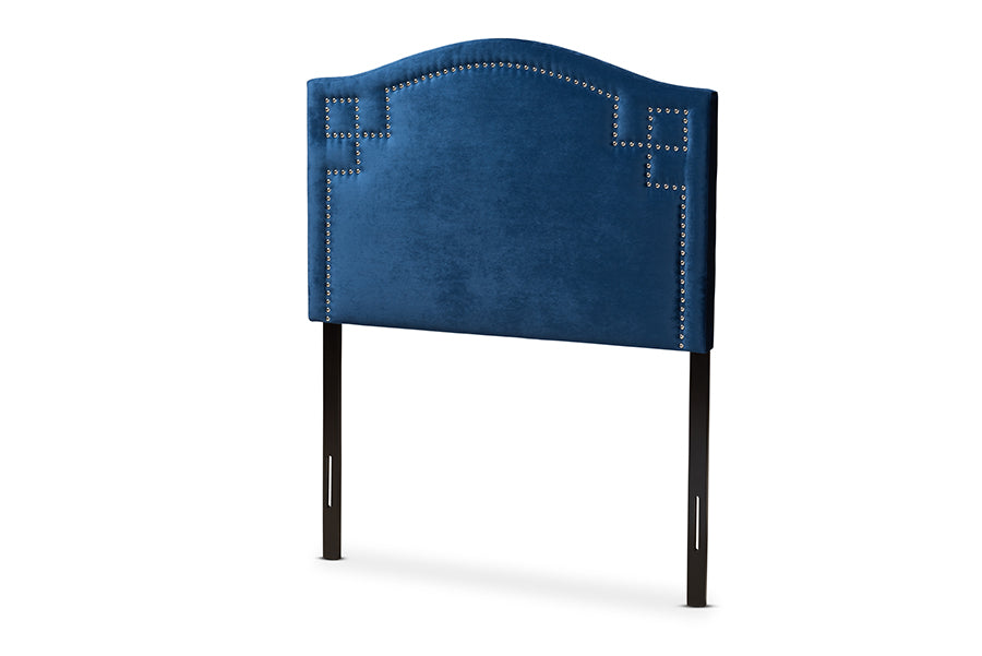 Aubrey Modern and Contemporary Velvet Fabric Upholstered Headboard