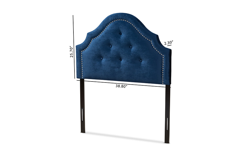 Cora Modern and Contemporary Velvet Fabric Upholstered Headboard