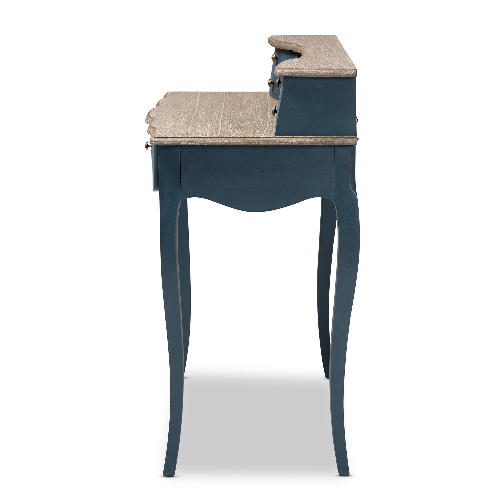 Celestine French Provincial Spruce Finished Wood Accent Writing Desk