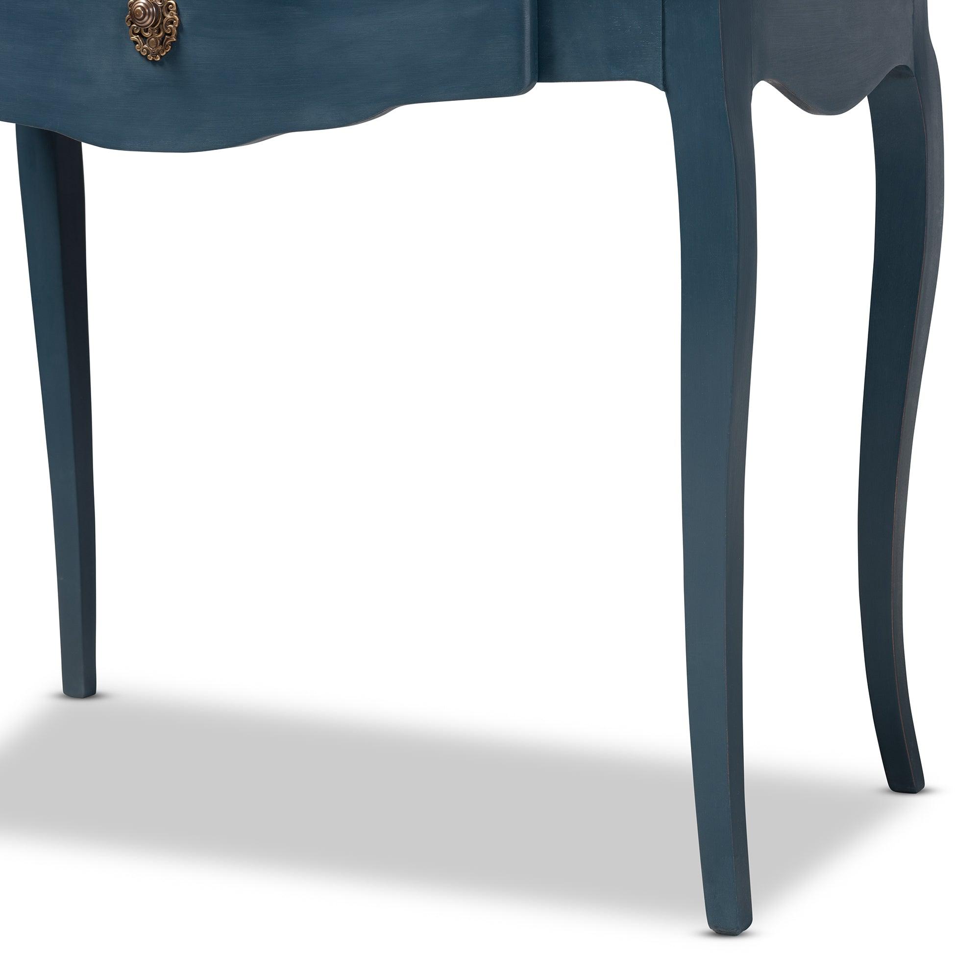 Celestine French Provincial Spruce Finished Wood Accent Writing Desk