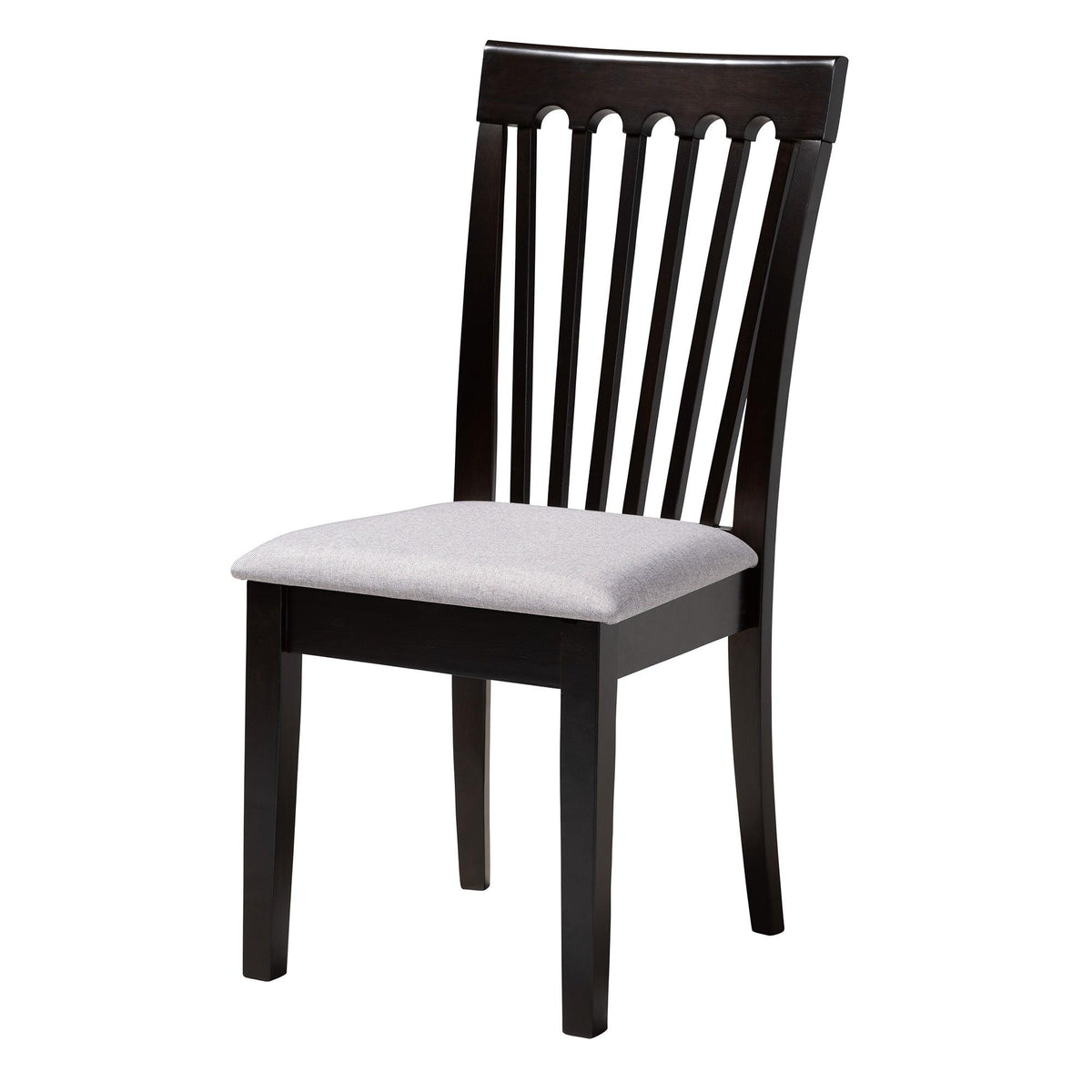 Nina Modern Fabric and Espresso Finished Wood 5-Piece Dining Set