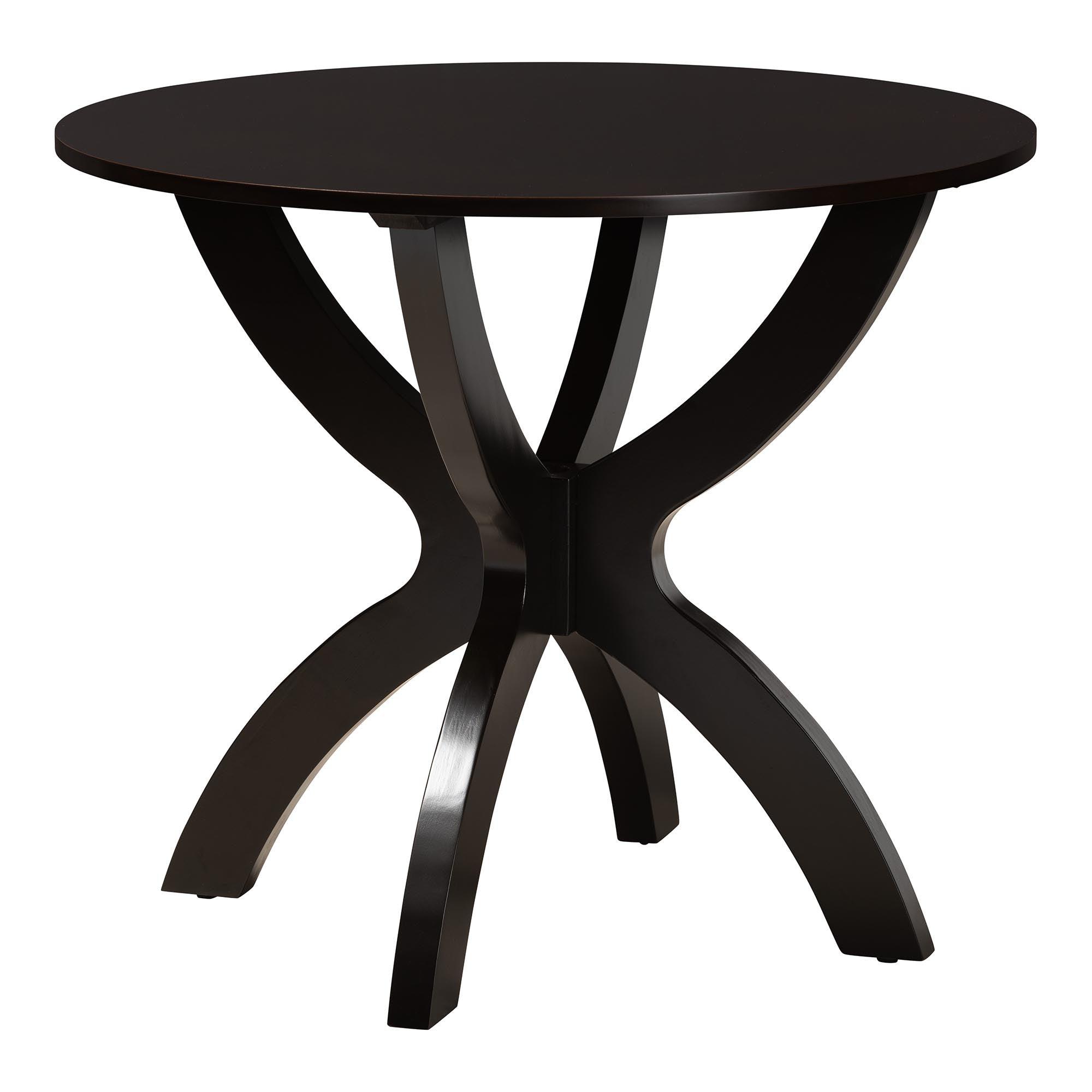 Rita Modern Sand Finished Wood 5-Piece Dining Set