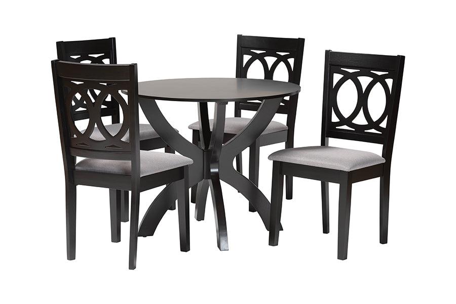 Rita Modern and Finished Wood 5-Piece Dining Set