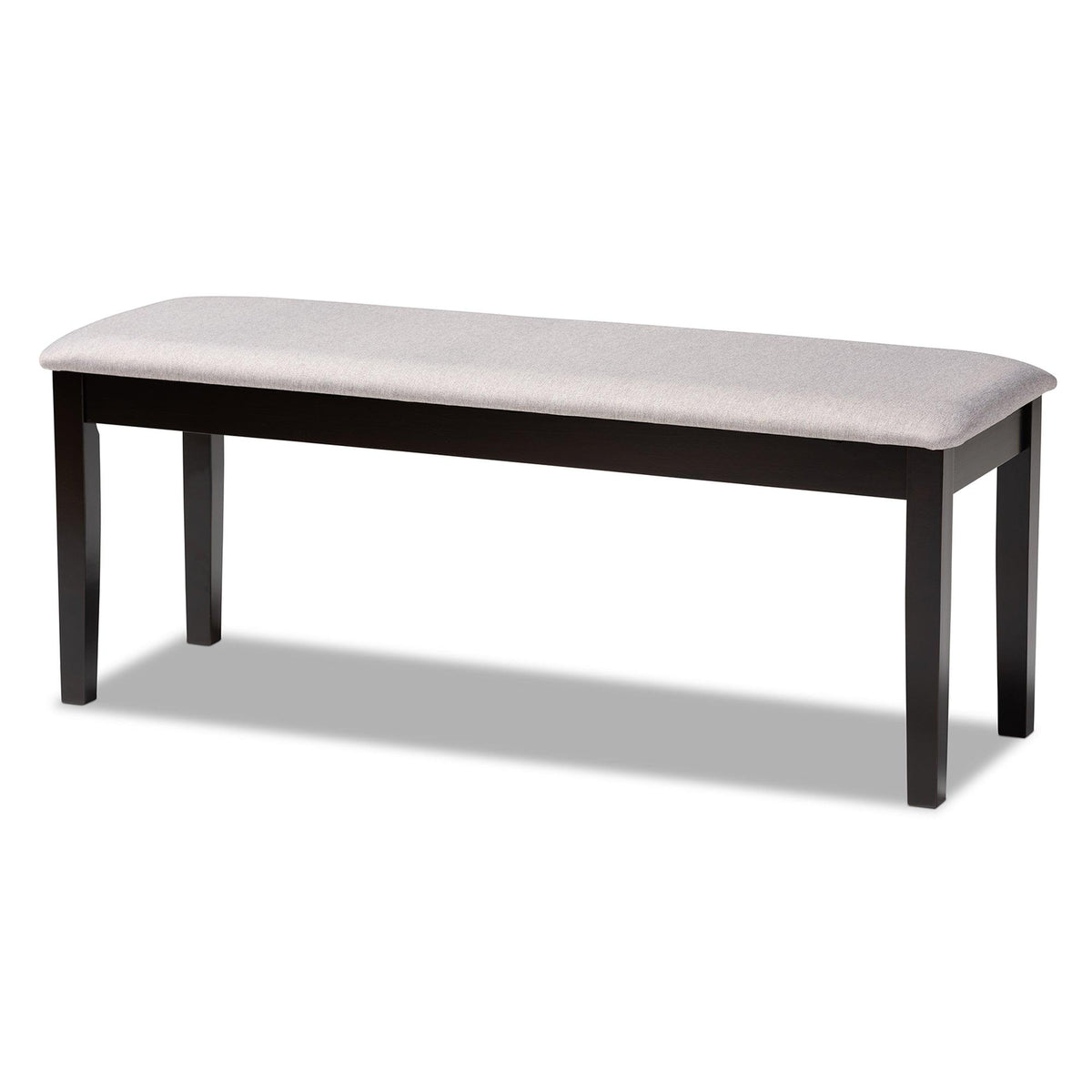 Bennett Modern and Contemporary Fabric Upholstered and Finished Wood 6-Piece Dining Set
