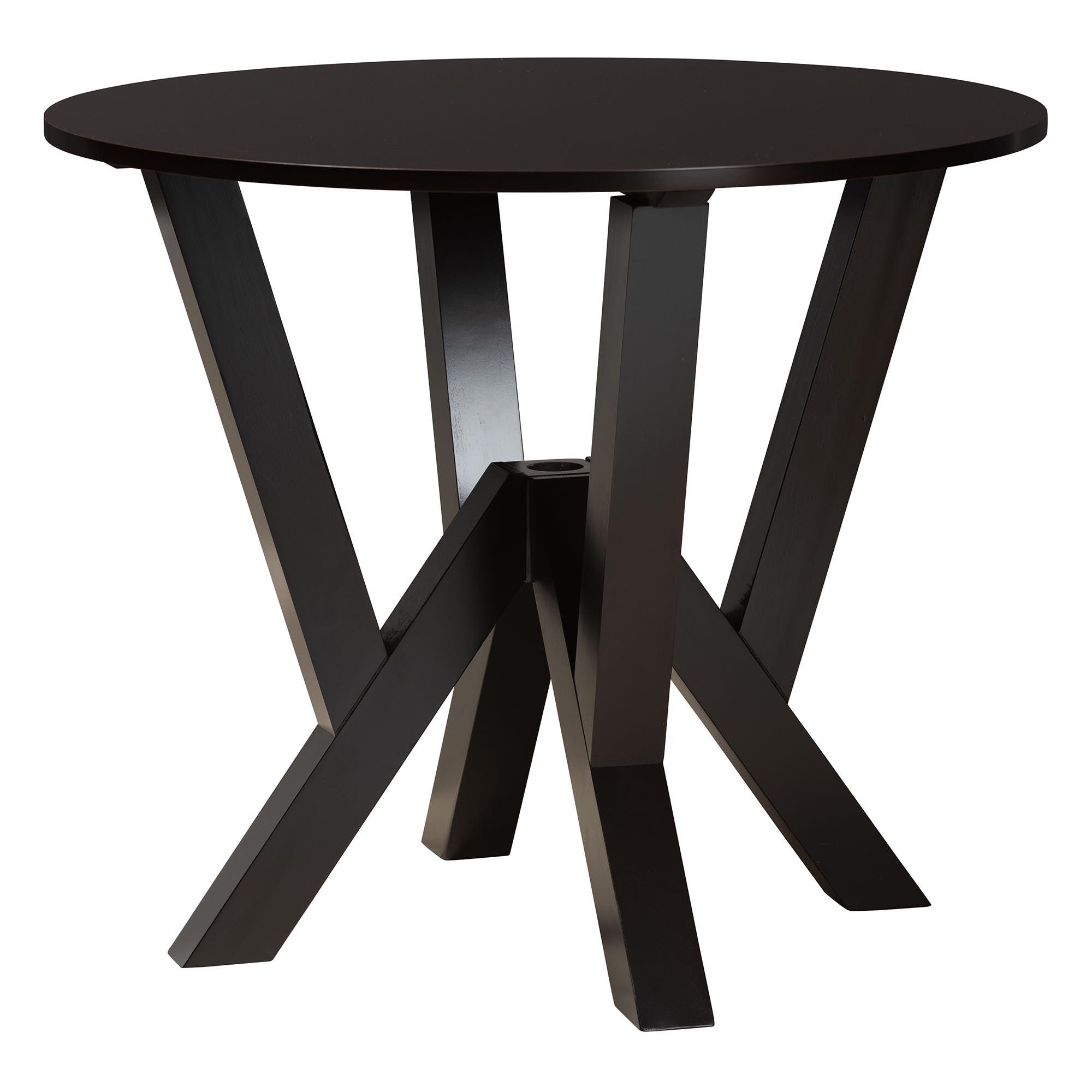 Elise Modern Fabric and Finished Wood 5-Piece Dining Set