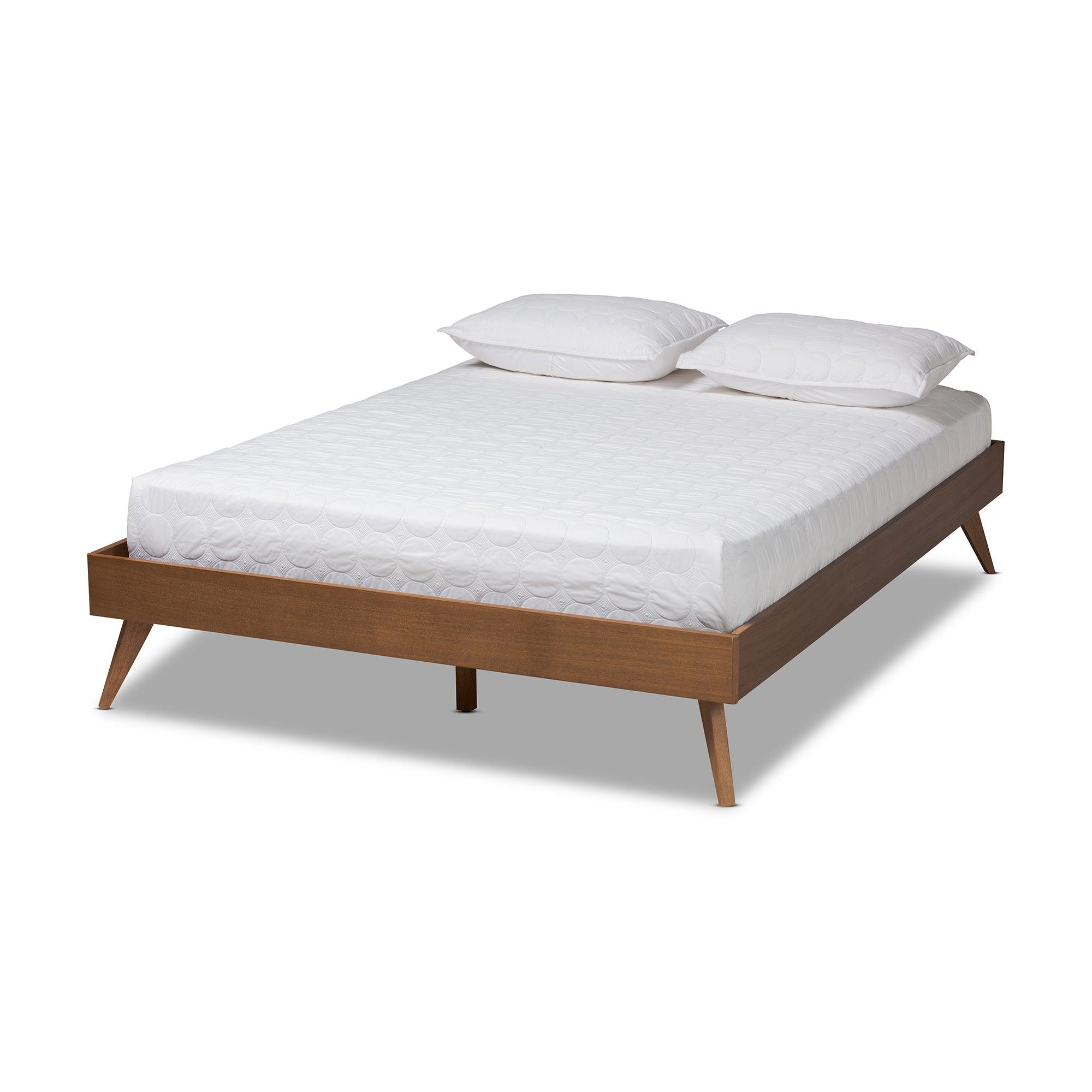 Lissette Mid-Century Modern Finished Wood Platform Bed