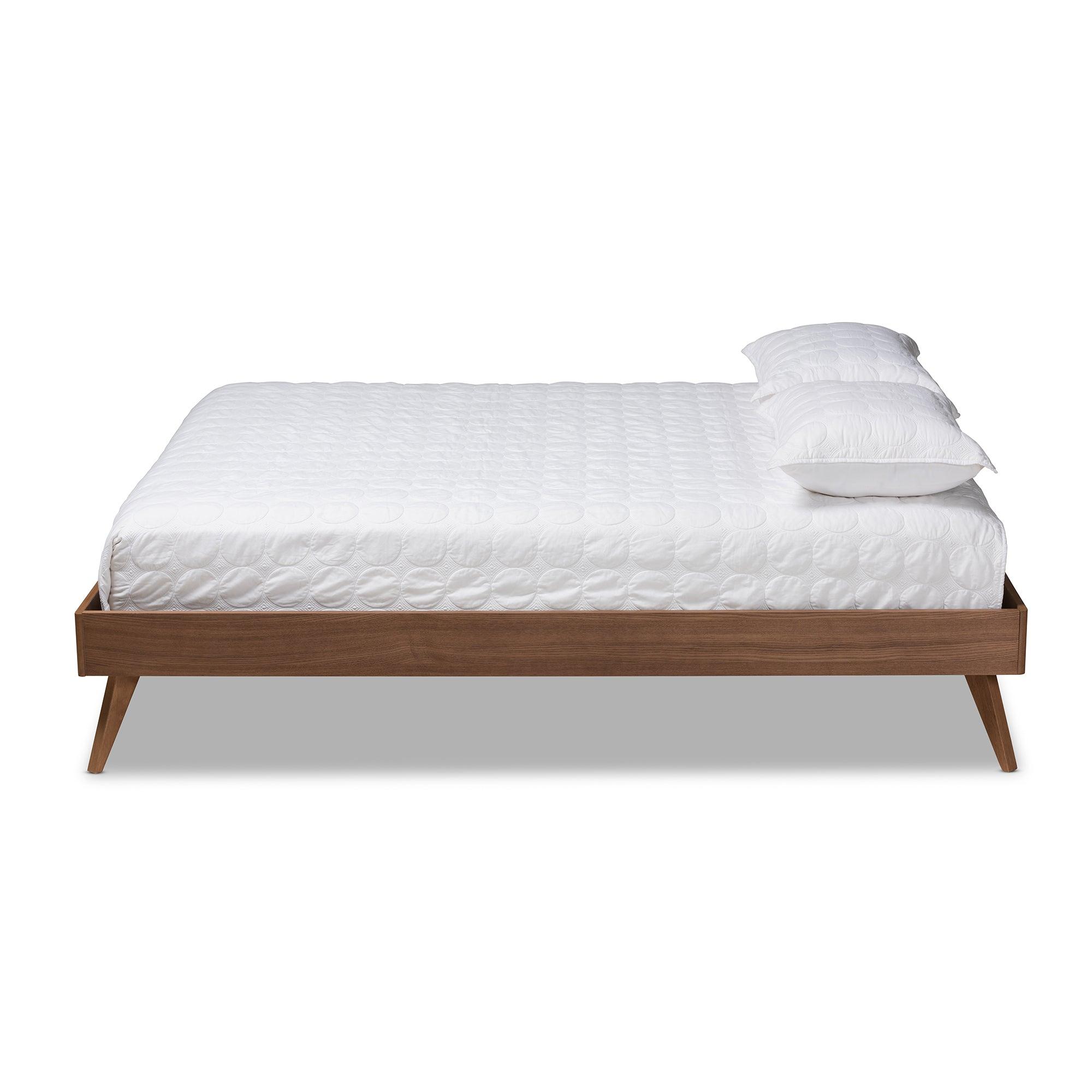 Lissette Mid-Century Modern Finished Wood Platform Bed