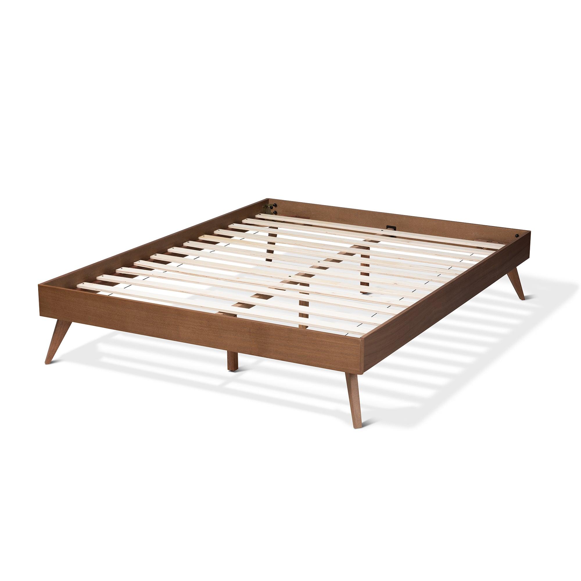 Lissette Mid-Century Modern Finished Wood Platform Bed