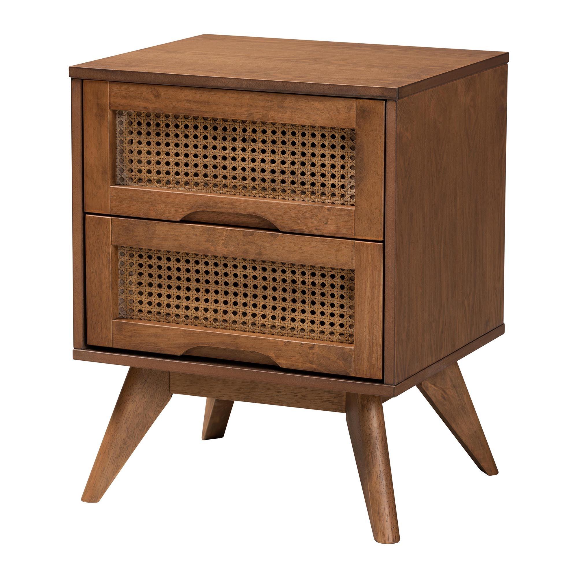 Demeter Mid-Century Modern Finished Wood 4-Piece Bedroom Set