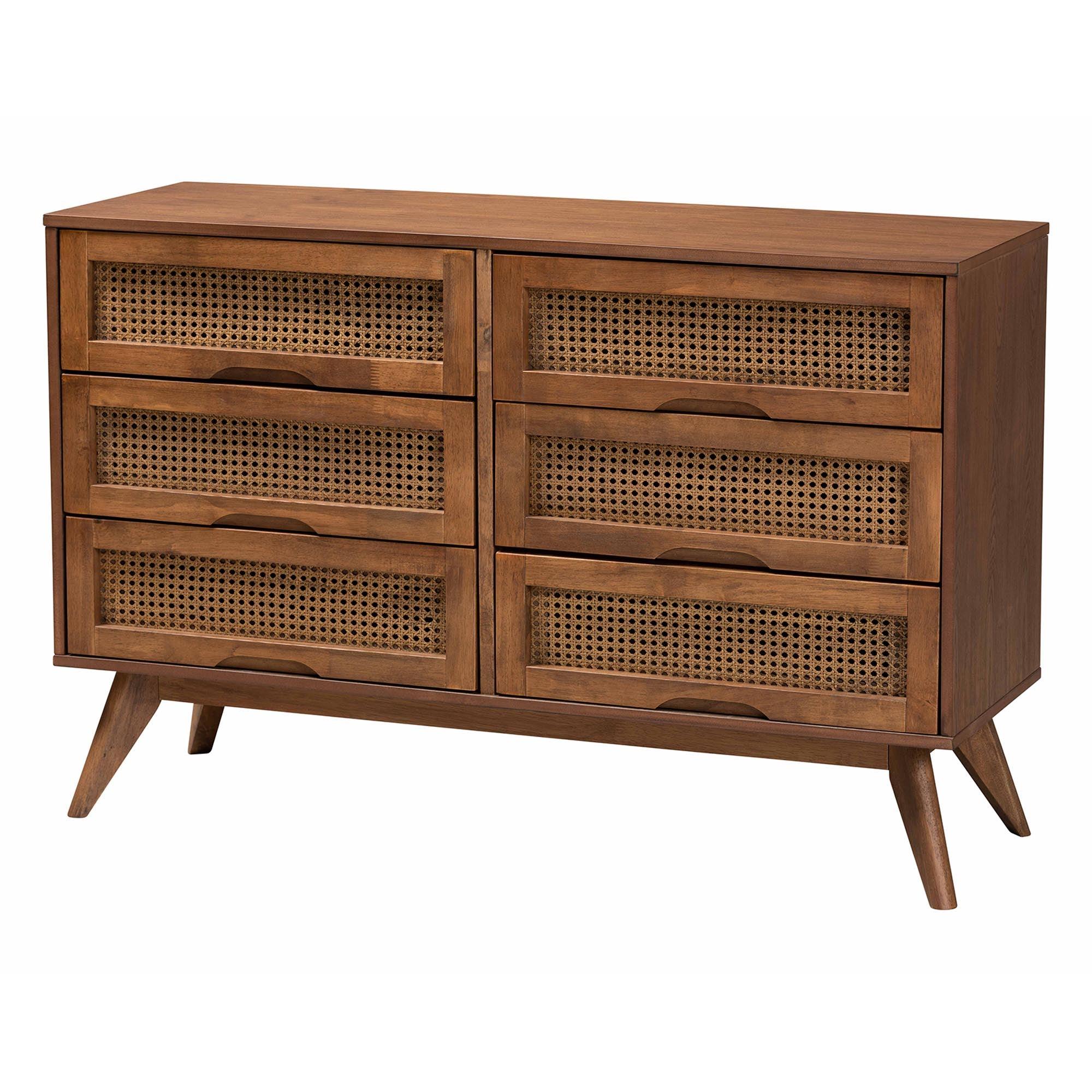Demeter Mid-Century Modern Finished Wood 4-Piece Bedroom Set