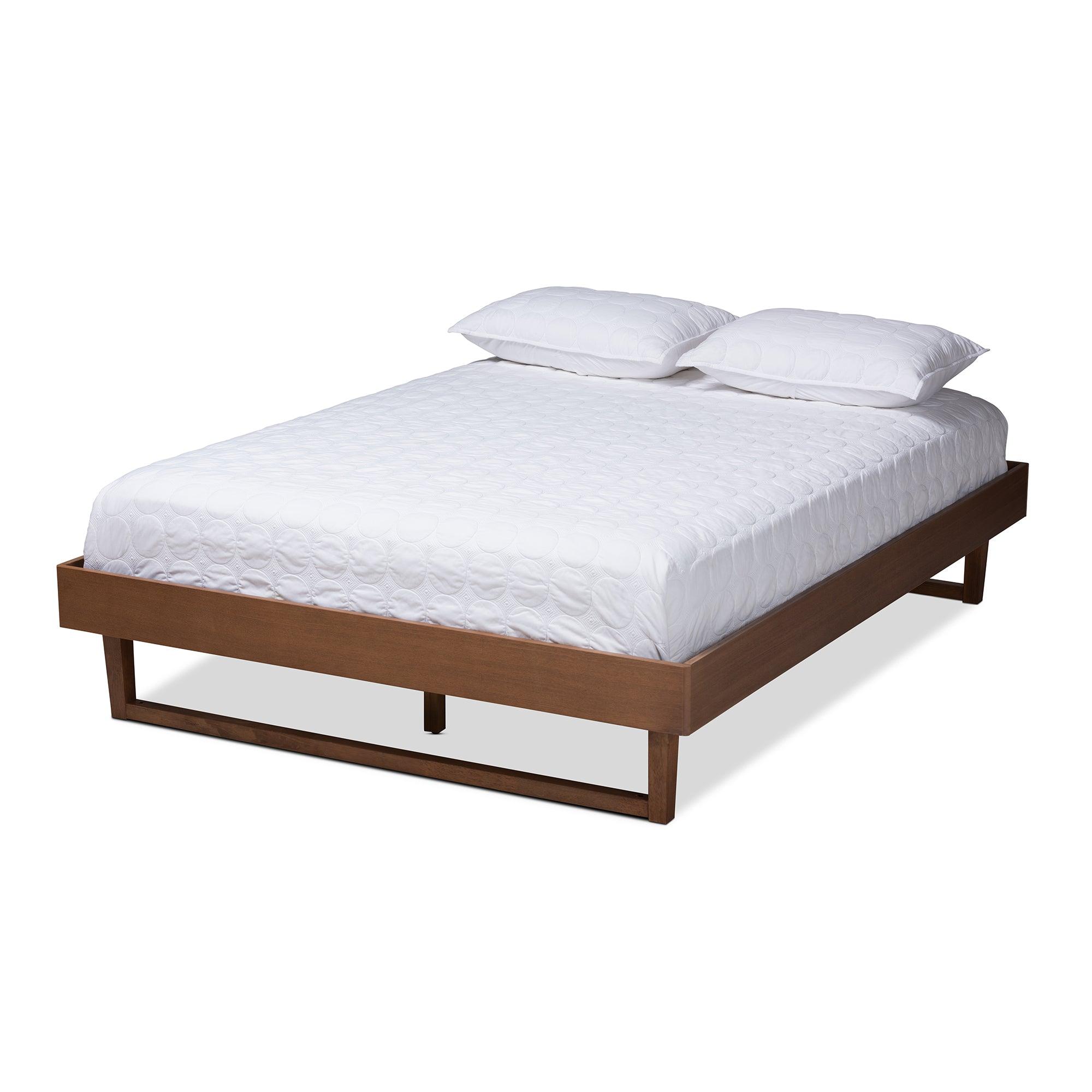 Liliya Mid-Century Modern Finished Wood Platform Bed