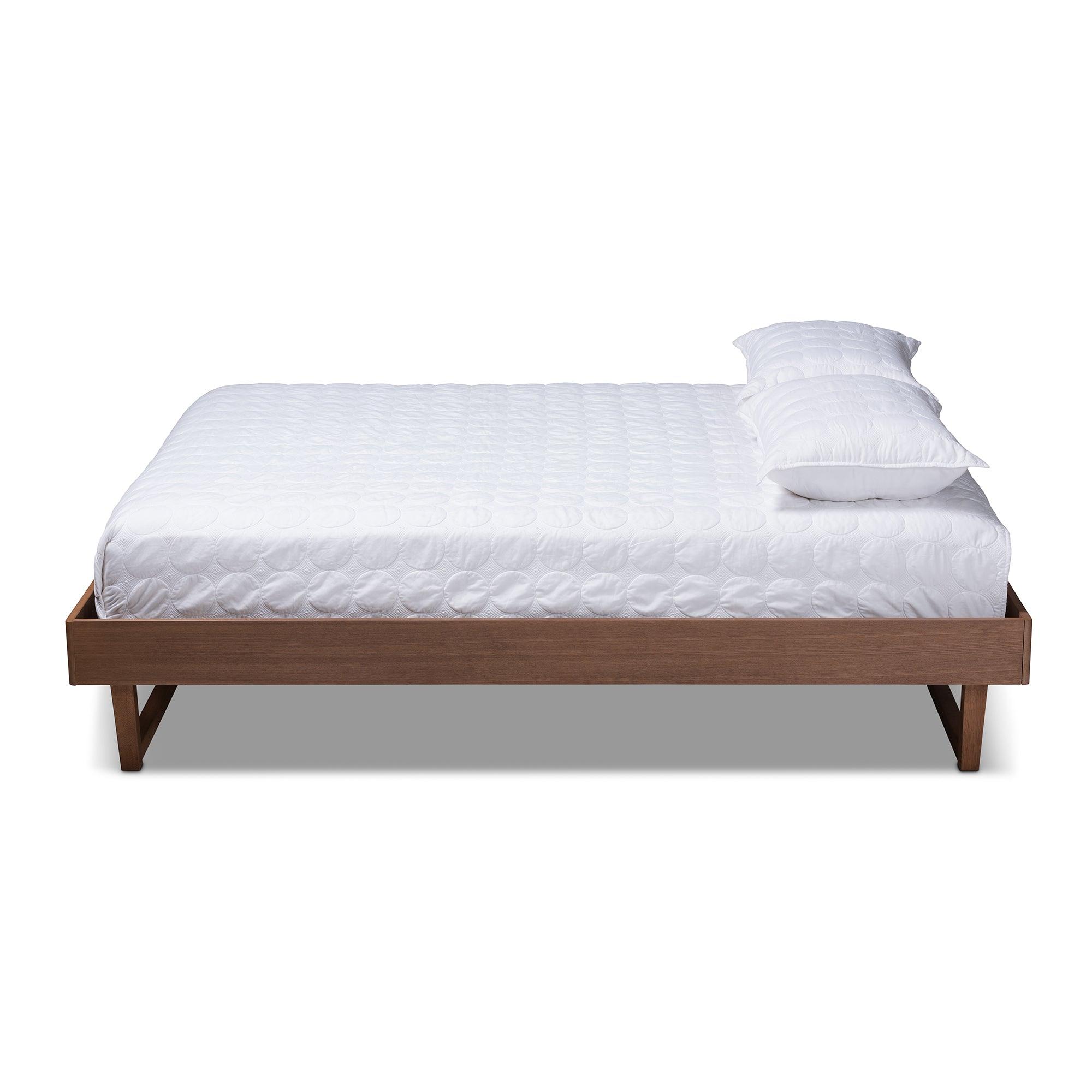 Liliya Mid-Century Modern Finished Wood Platform Bed