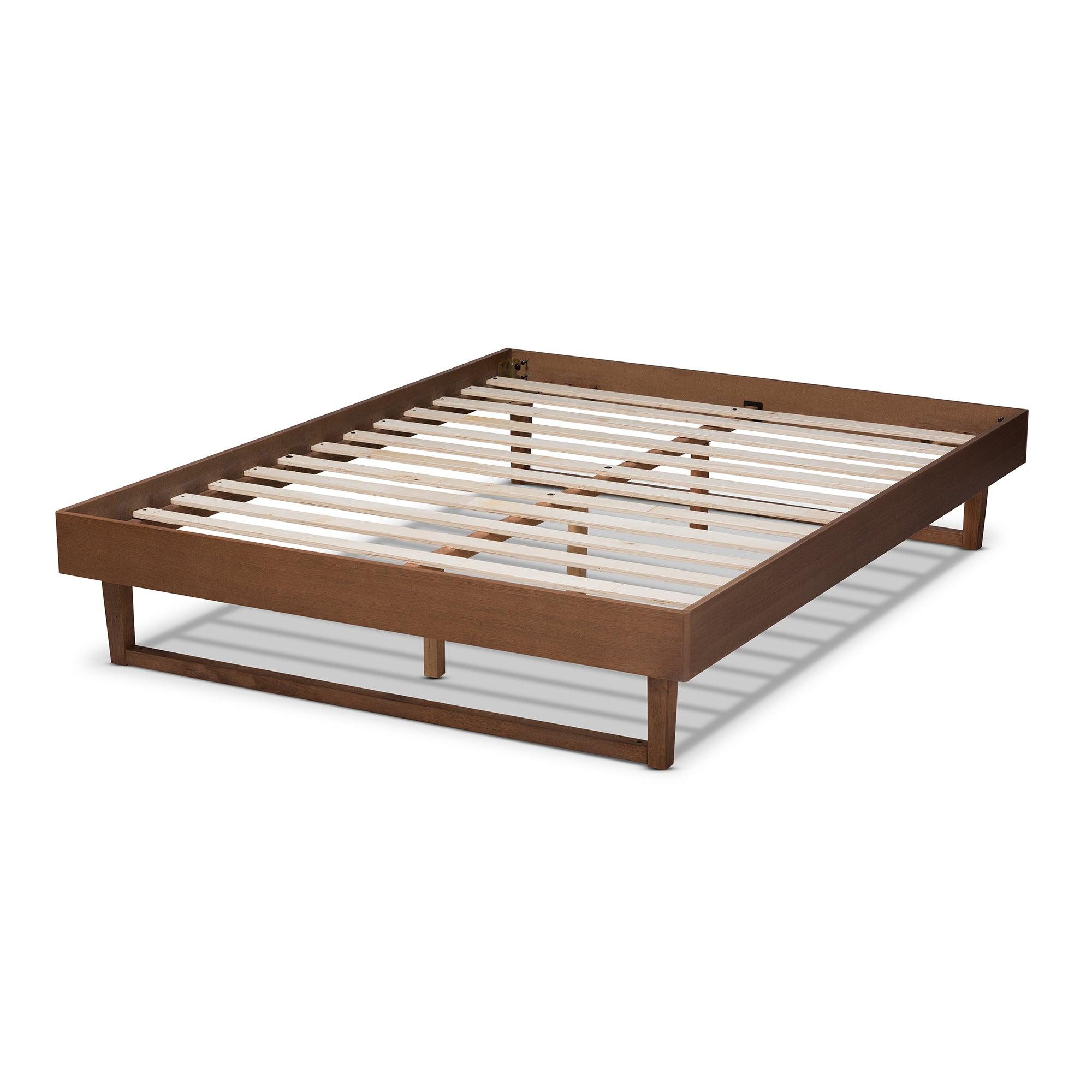 Liliya Mid-Century Modern Finished Wood Platform Bed