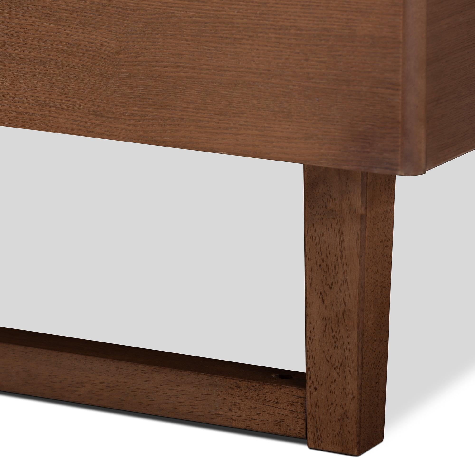 Liliya Mid-Century Modern Finished Wood Platform Bed