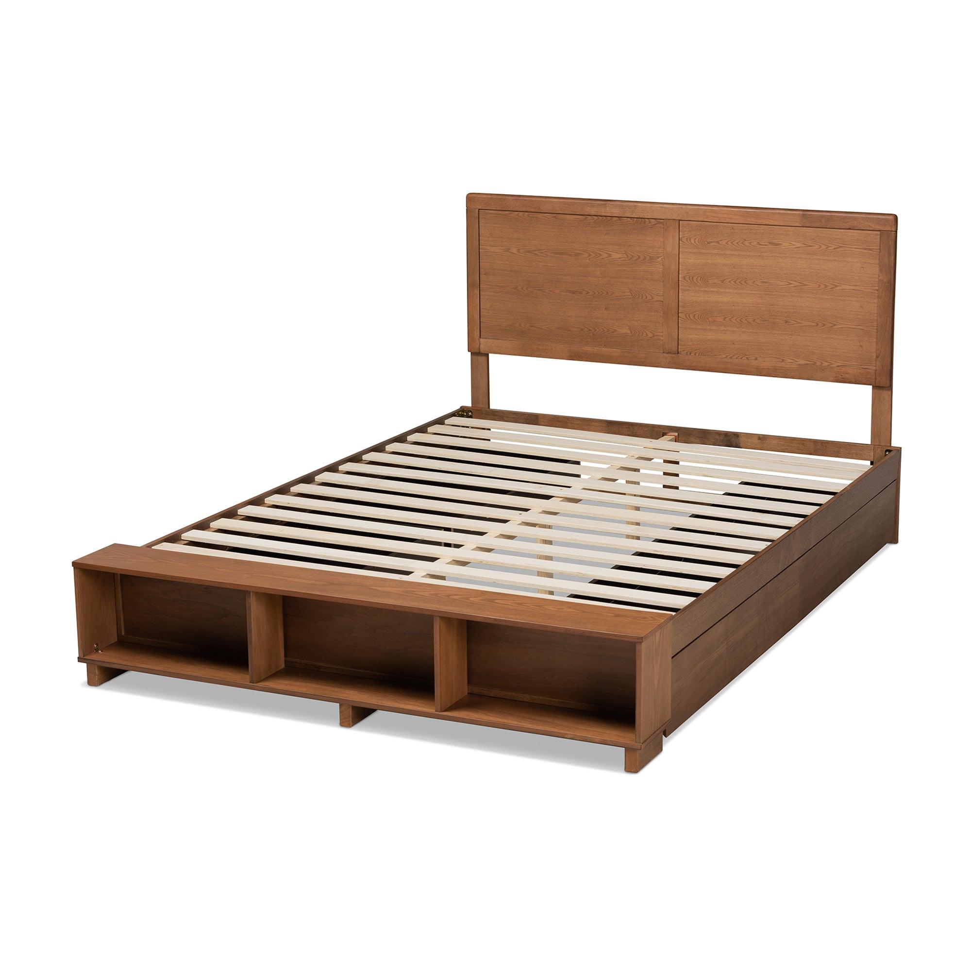 Tamsin Modern Transitional Ash Finished Wood 4-Drawer Platform Storage Bed