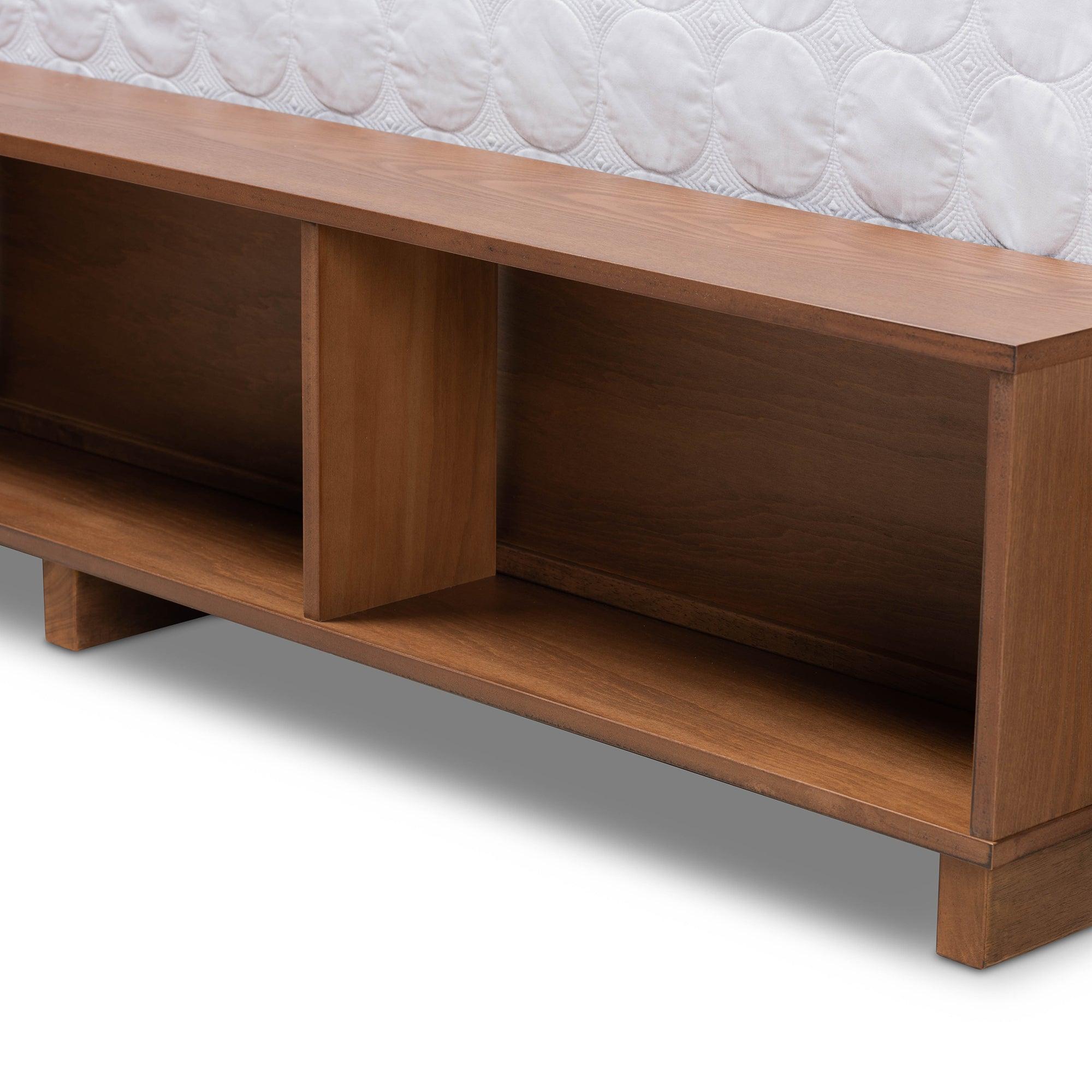 Tamsin Modern Transitional Ash Finished Wood 4-Drawer Platform Storage Bed