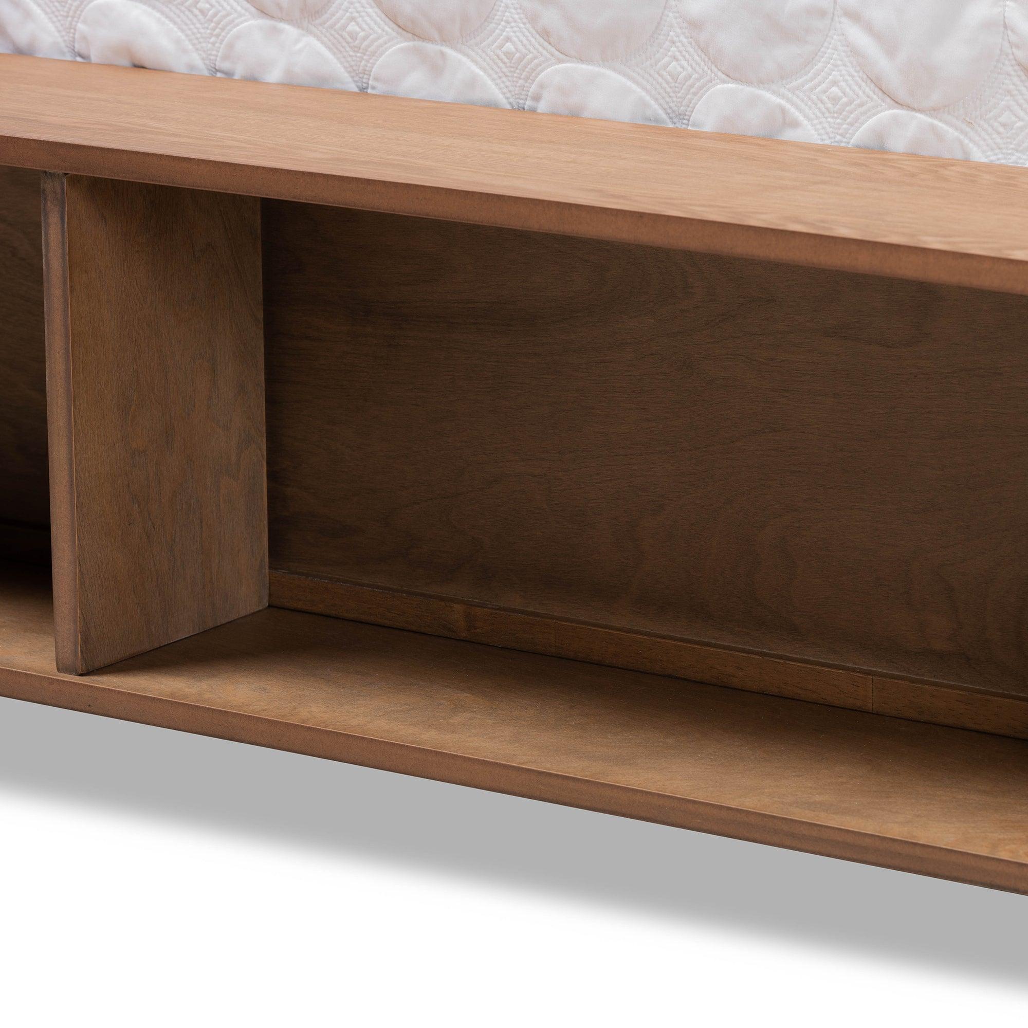 Tamsin Modern Transitional Ash Finished Wood 4-Drawer Platform Storage Bed