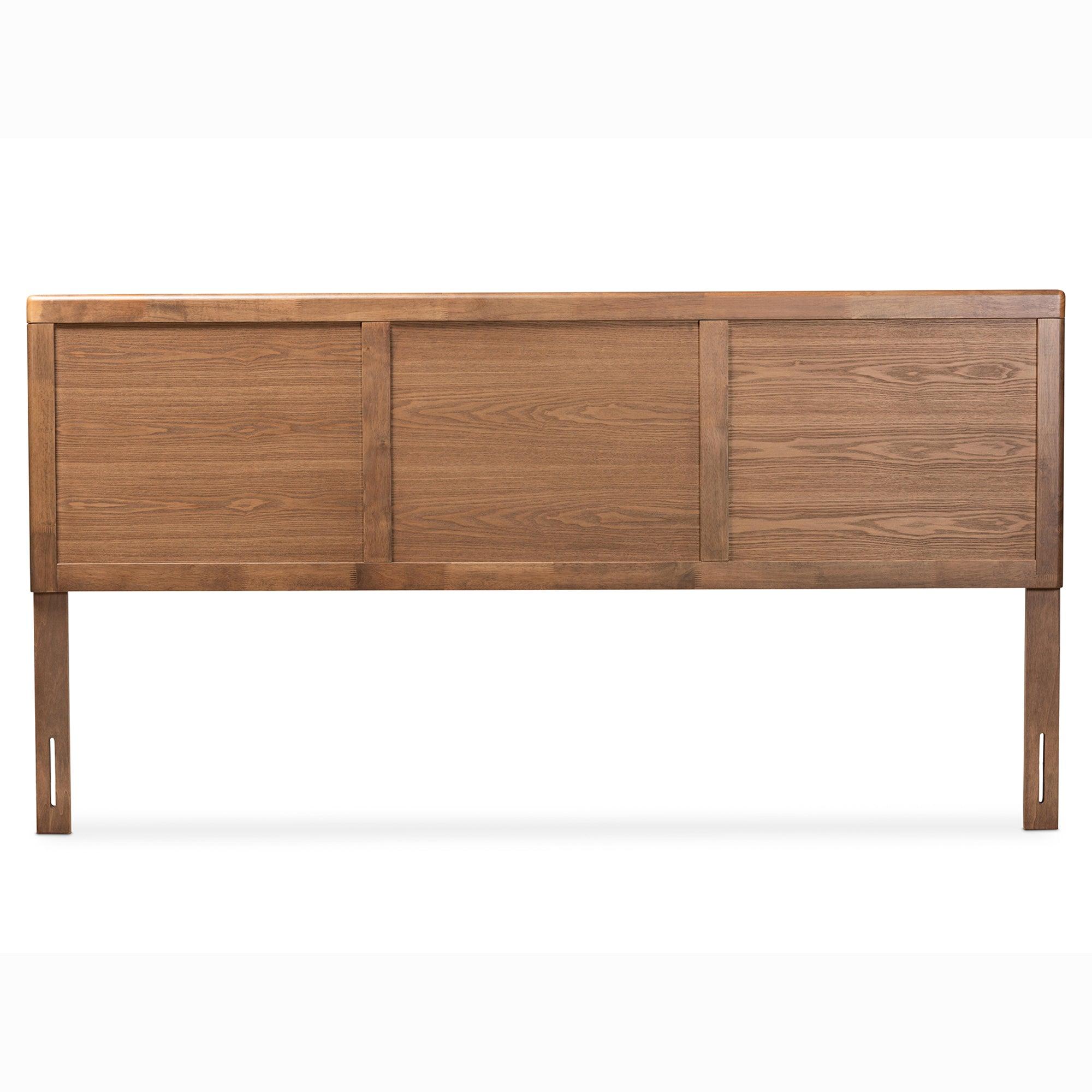 Raya Mid-Century Modern Finished Wood Headboard