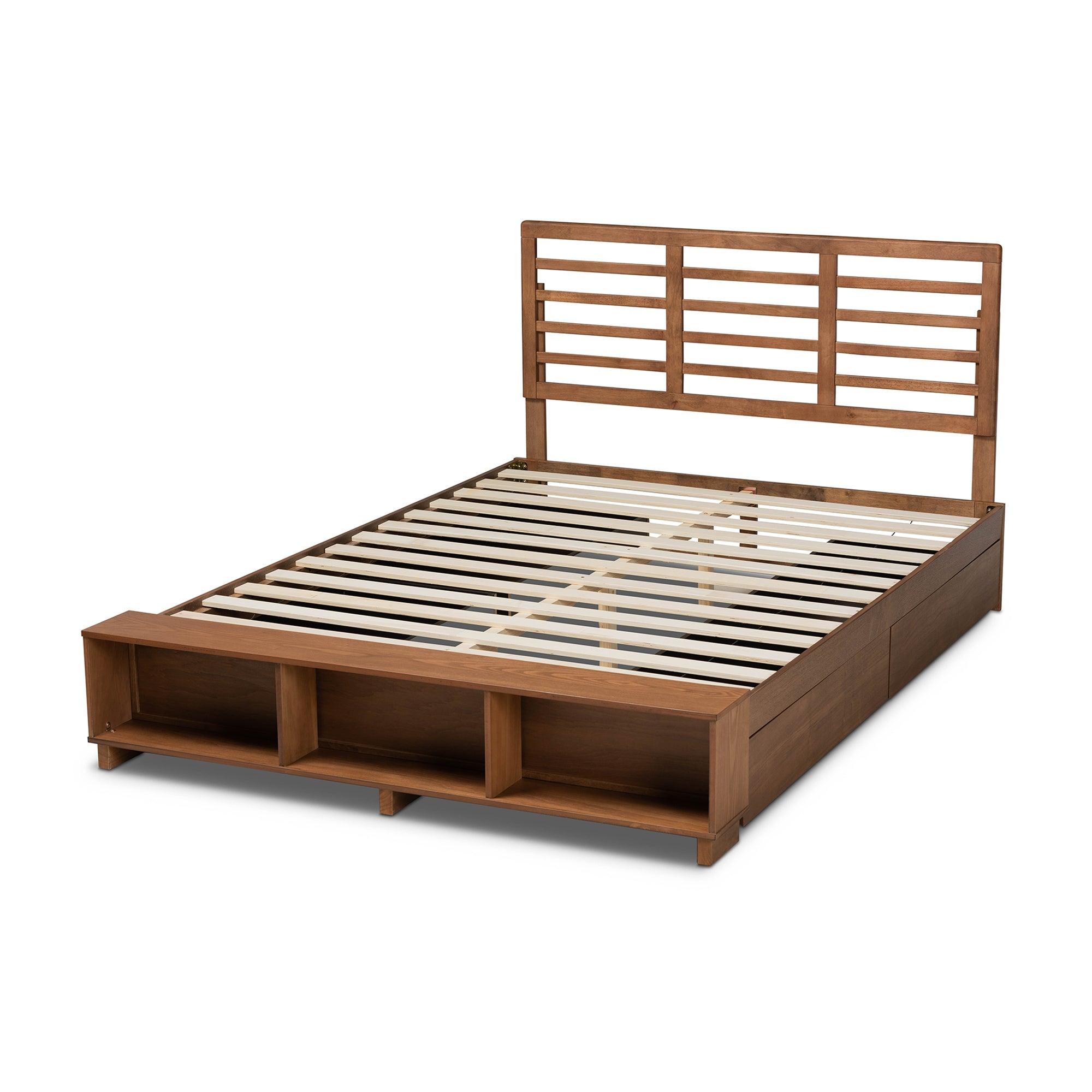 Milana Modern Transitional Ash Finished Wood 4-Drawer Platform Storage Bed