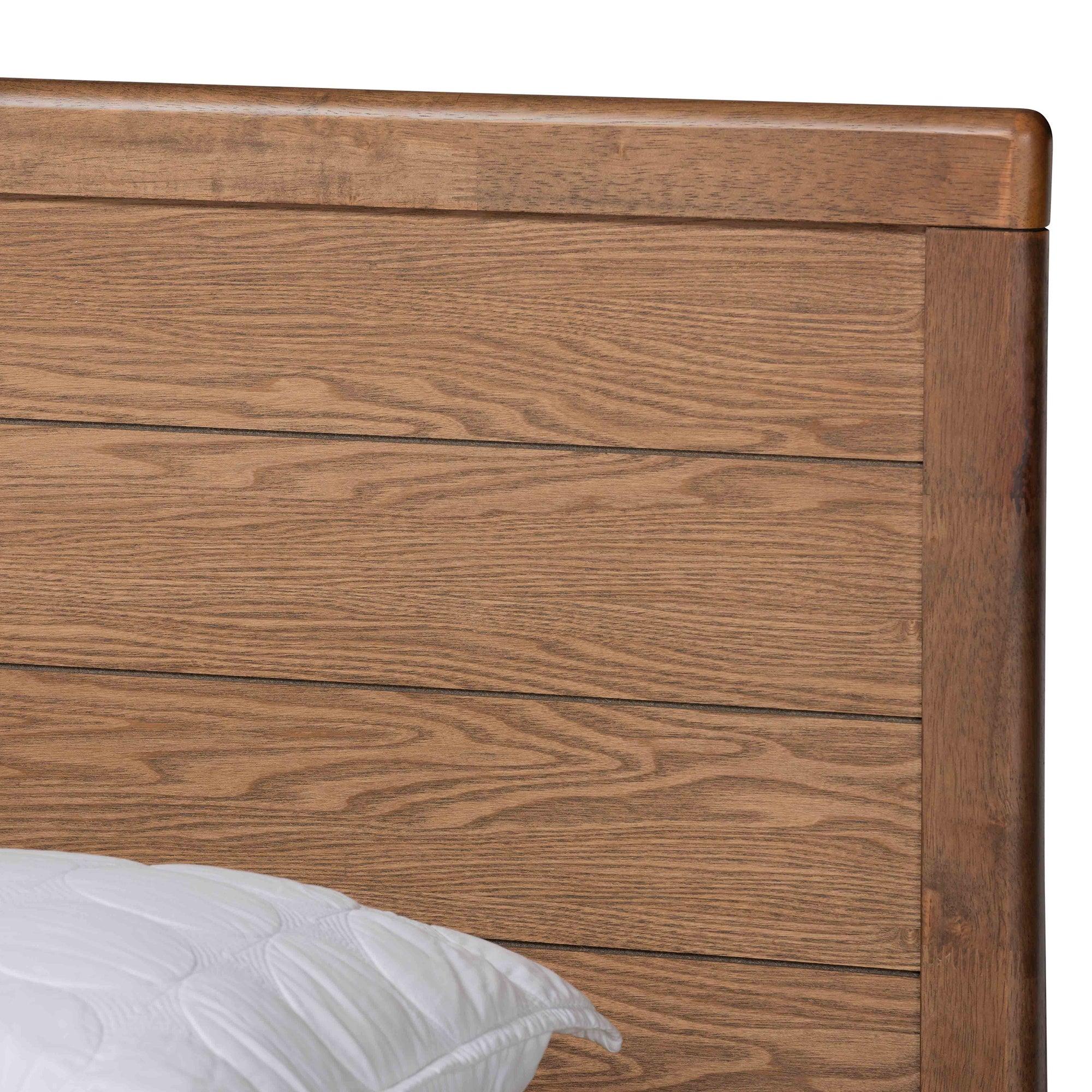 Alba Modern Transitional Ash Finished Wood 4-Drawer Platform Storage Bed