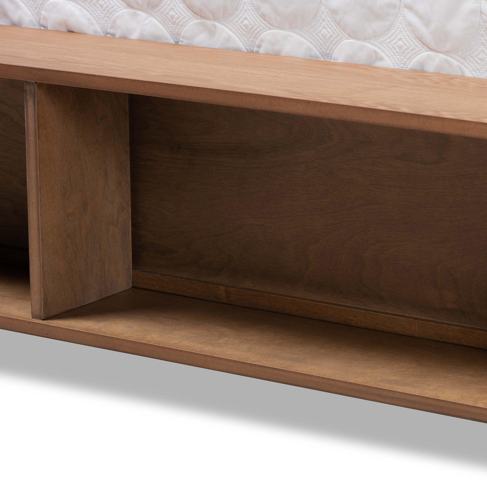 Alba Modern Transitional Ash Finished Wood 4-Drawer Platform Storage Bed