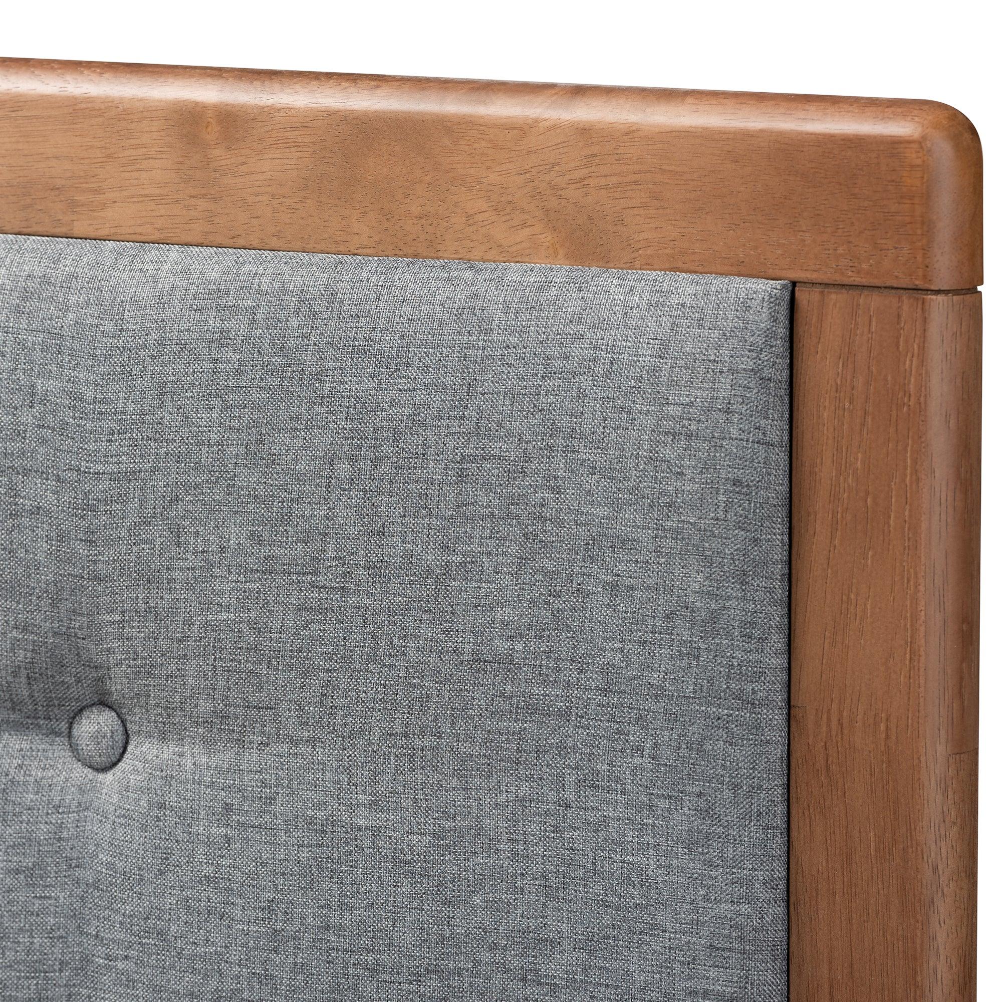 Cosma Modern Transitional Ash Finished Wood 4-Drawer Platform Storage Bed