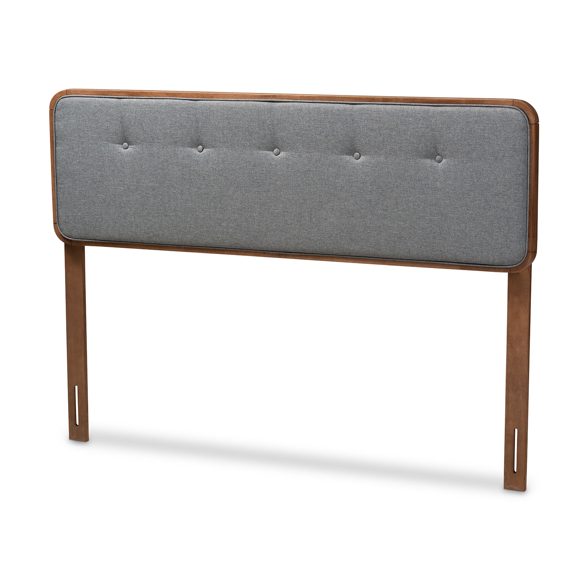 Palina Mid-Century Modern Fabric Upholstered Finished Wood Headboard