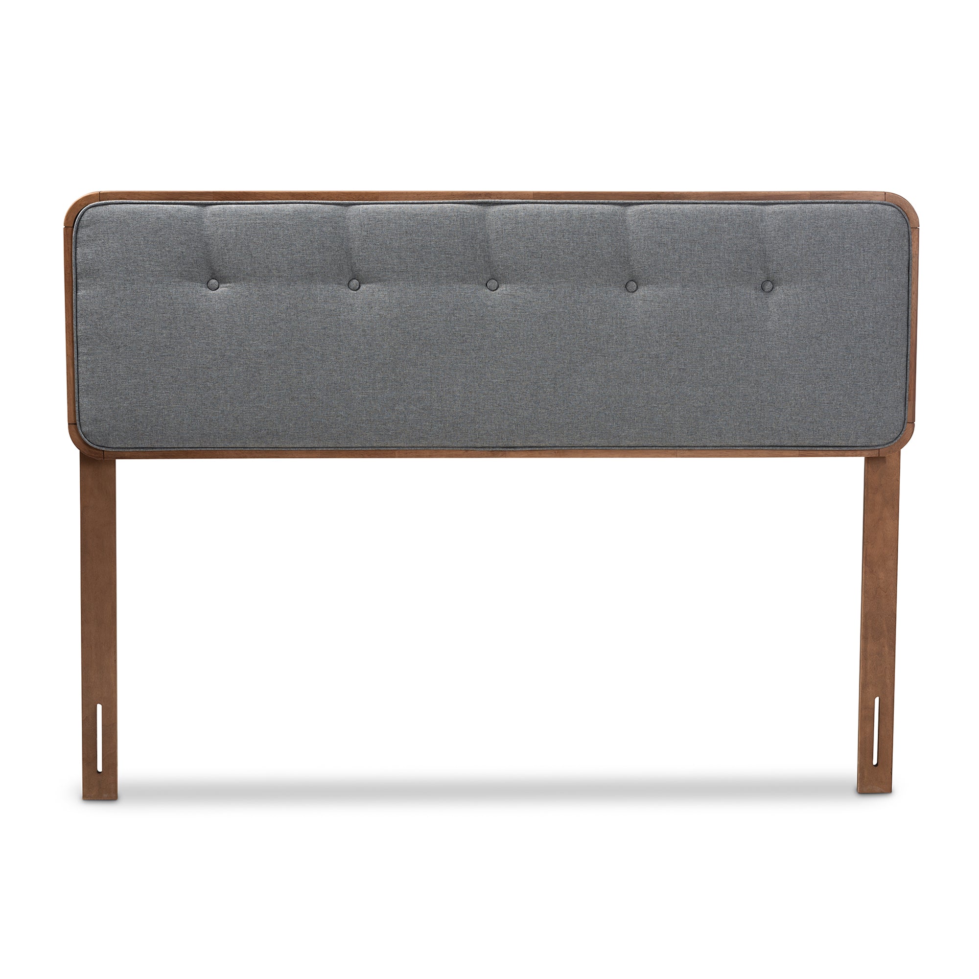 Palina Mid-Century Modern Fabric Upholstered Finished Wood Headboard