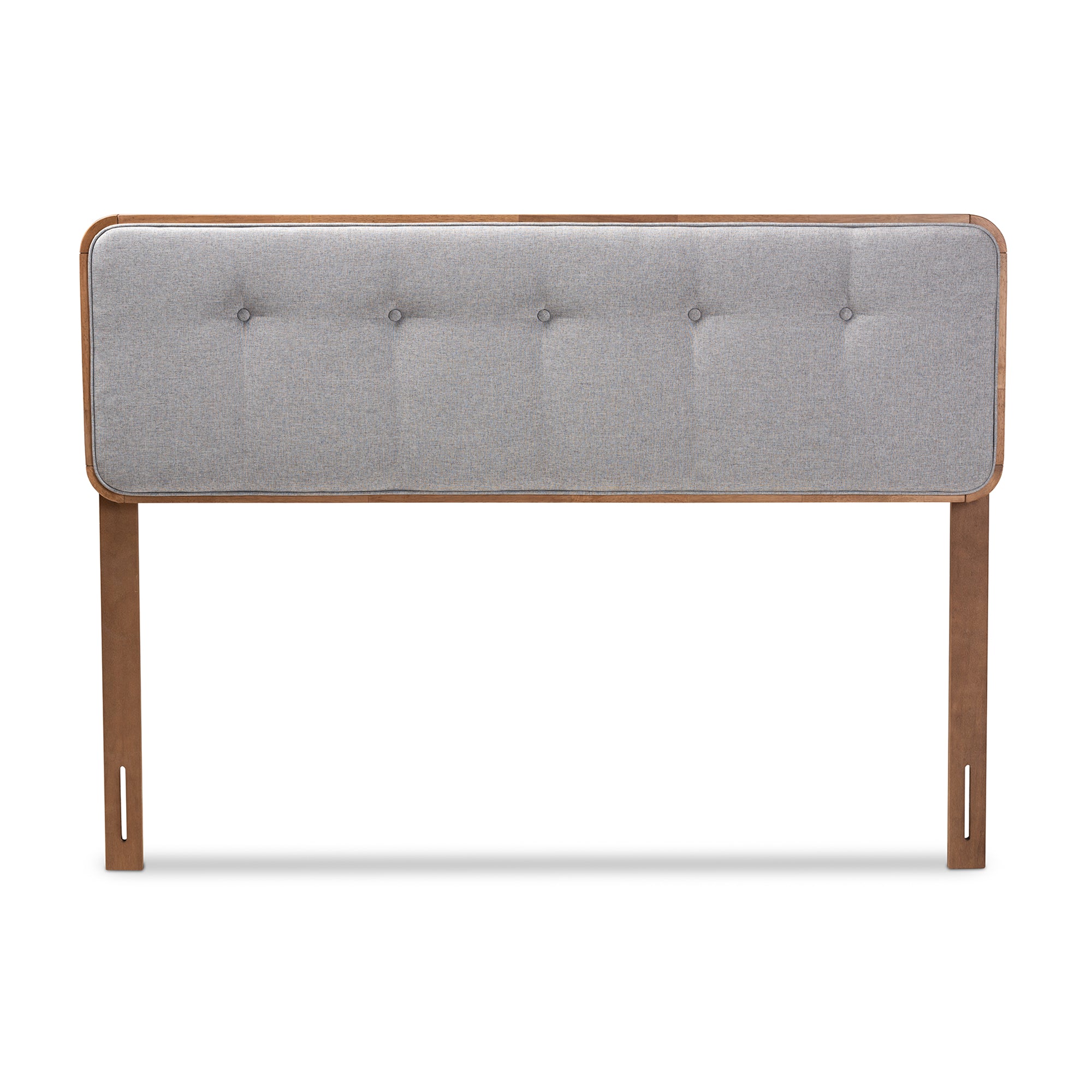Palina Mid-Century Modern Fabric Upholstered Finished Wood Headboard