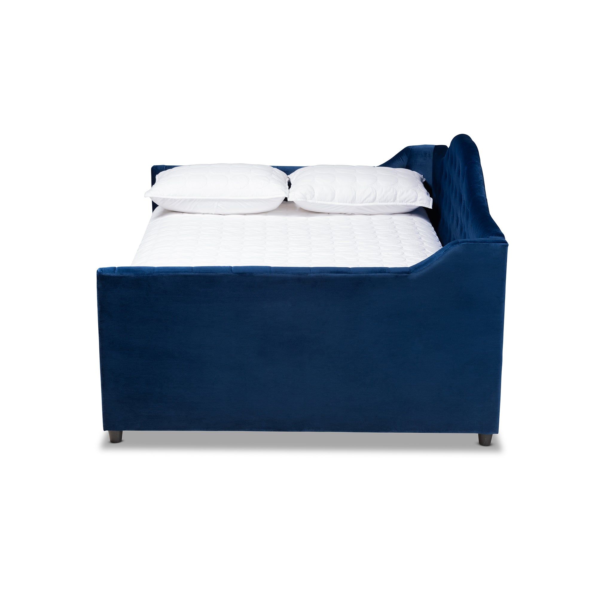 Perry Modern and Contemporary Royal Velvet Fabric Upholstered and Button Tufted Daybed