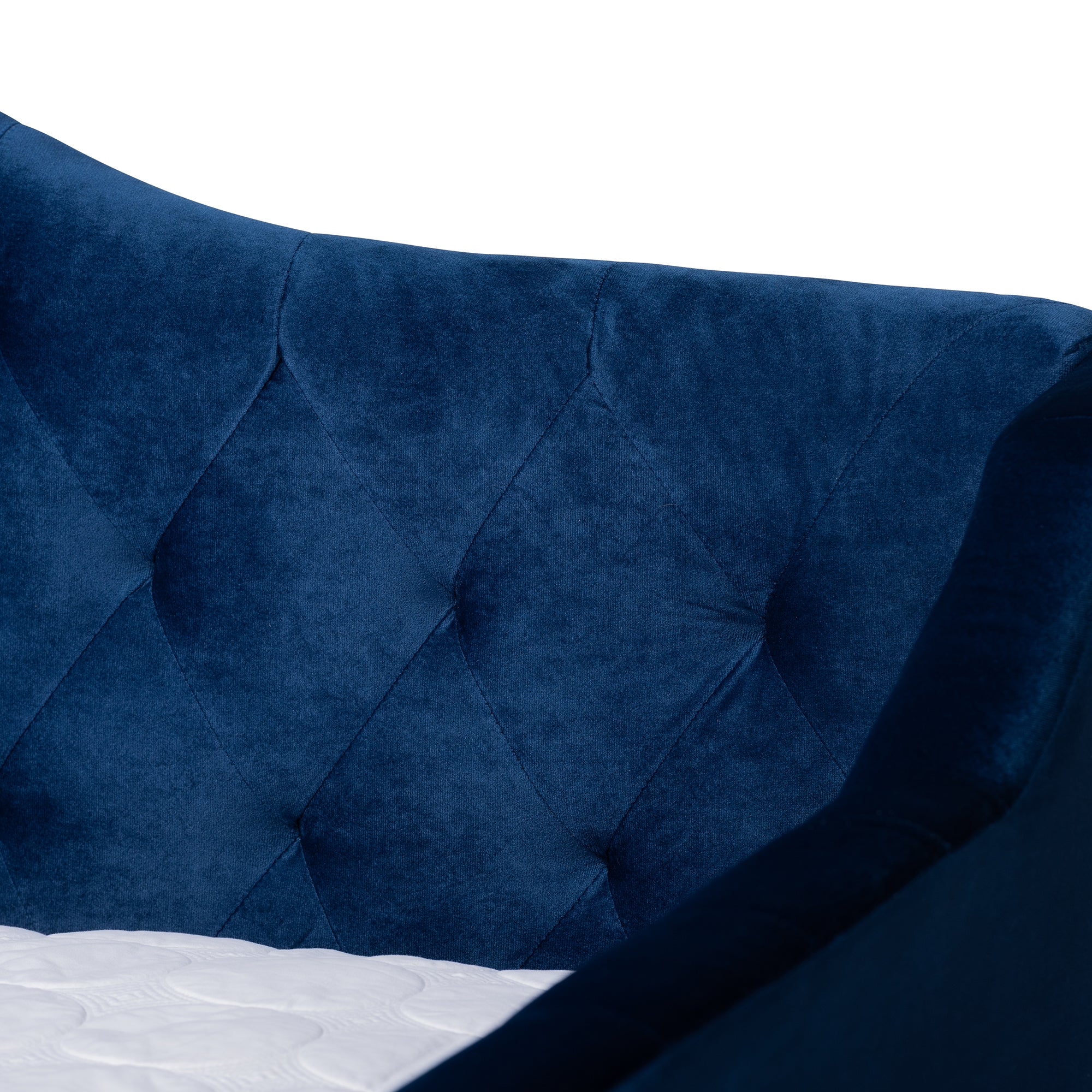 Perry Modern and Contemporary Royal Velvet Fabric Upholstered and Button Tufted Daybed