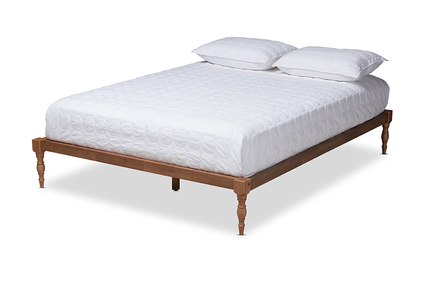 Iseline Modern and Contemporary Finished Wood Platform Bed
