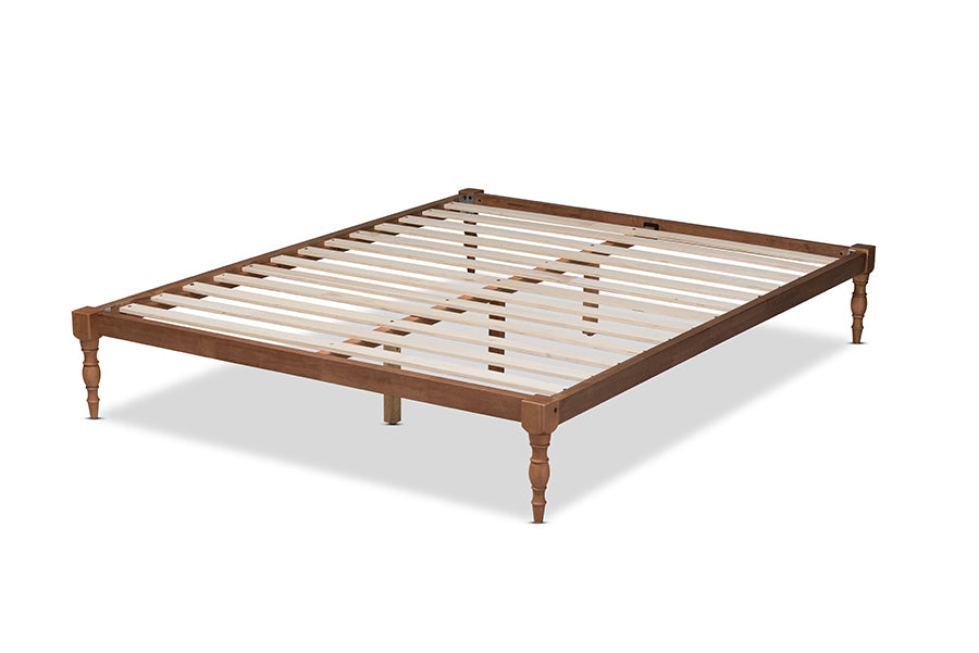 Iseline Modern and Contemporary Finished Wood Platform Bed