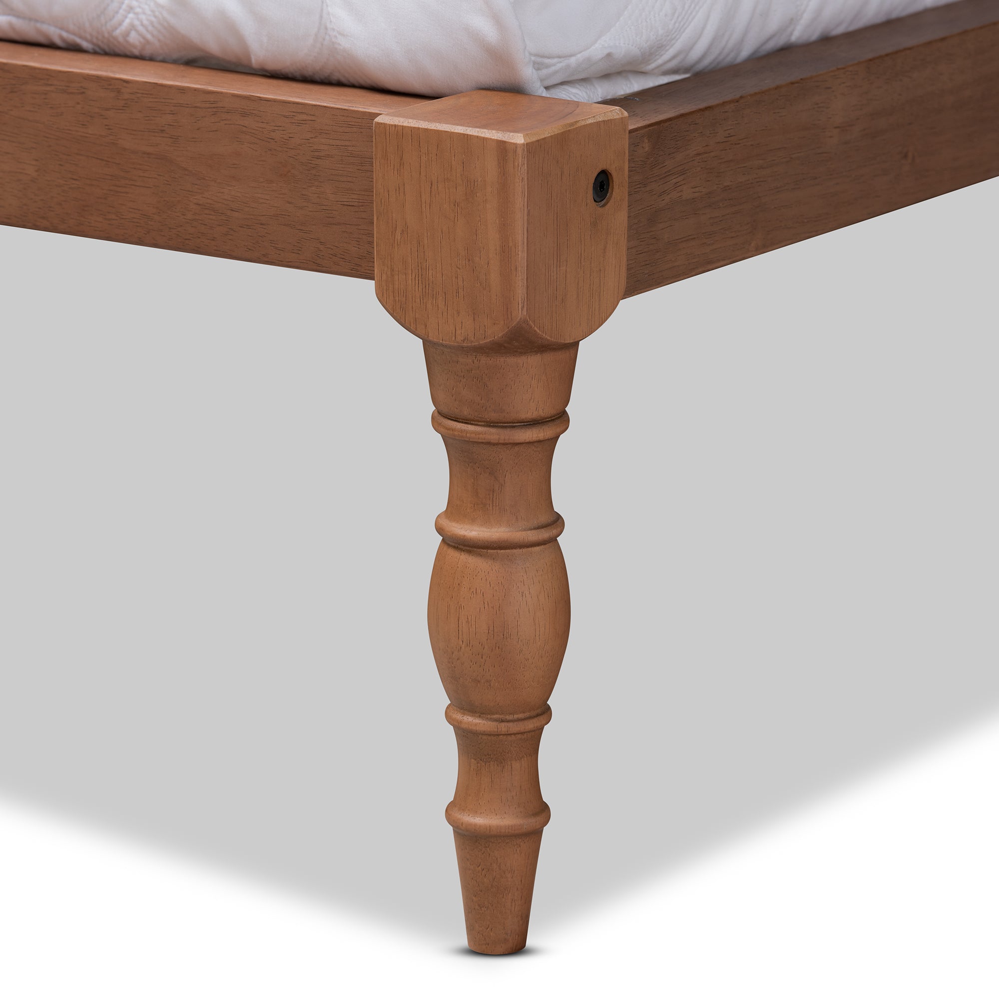 Iseline Modern and Contemporary Finished Wood Platform Bed