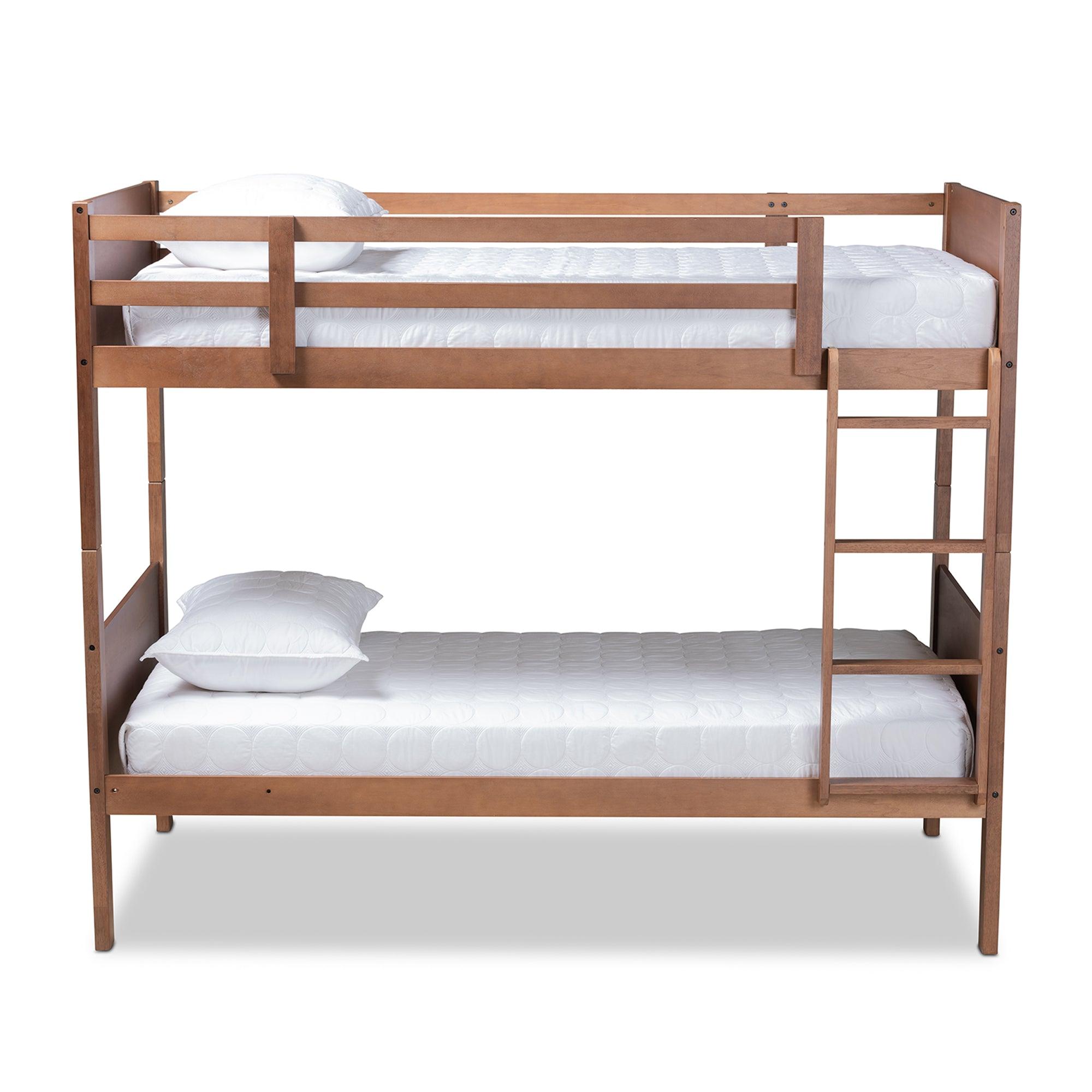 Elsie Modern and Contemporary Finished Wood Bunk Bed