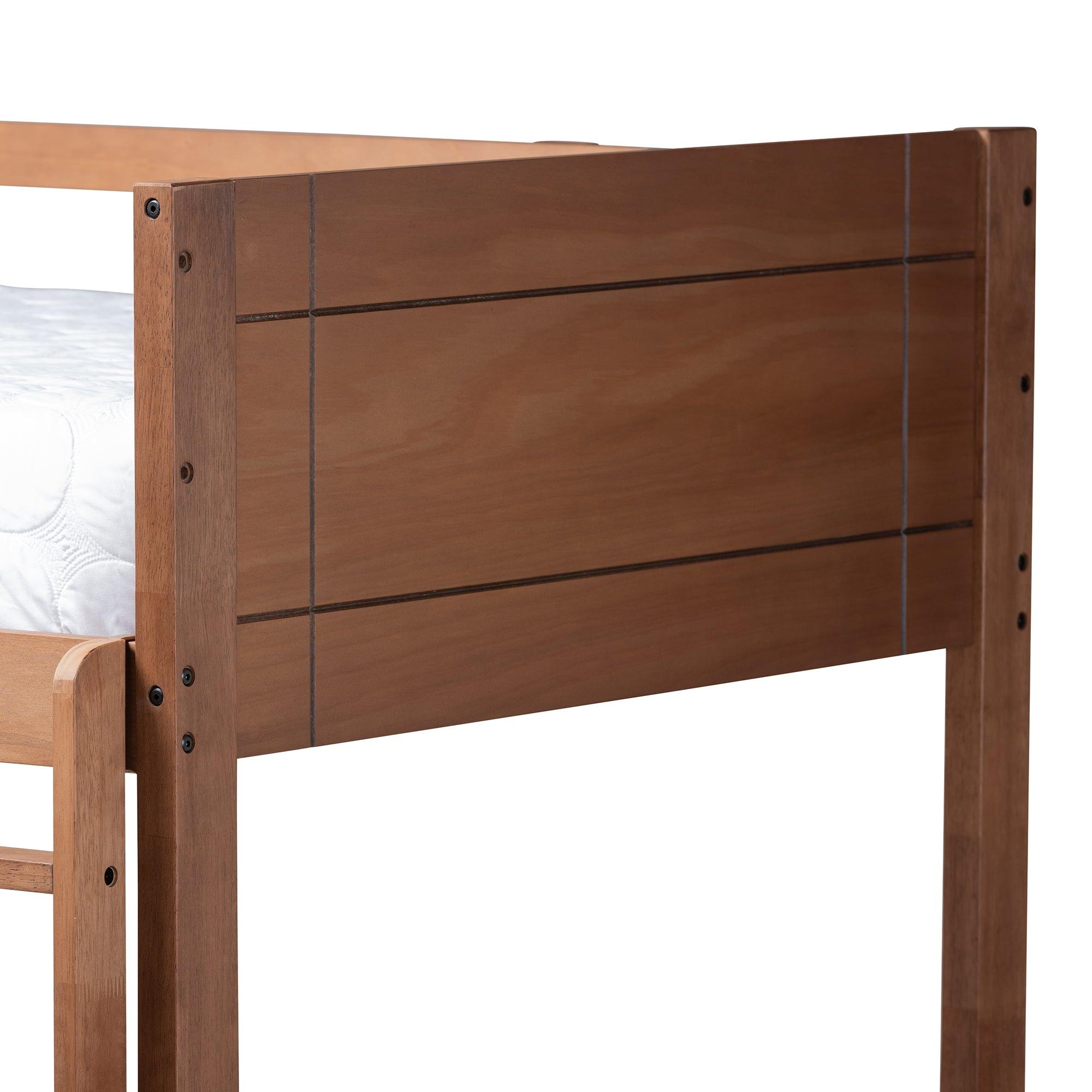 Elsie Modern and Contemporary Finished Wood Bunk Bed