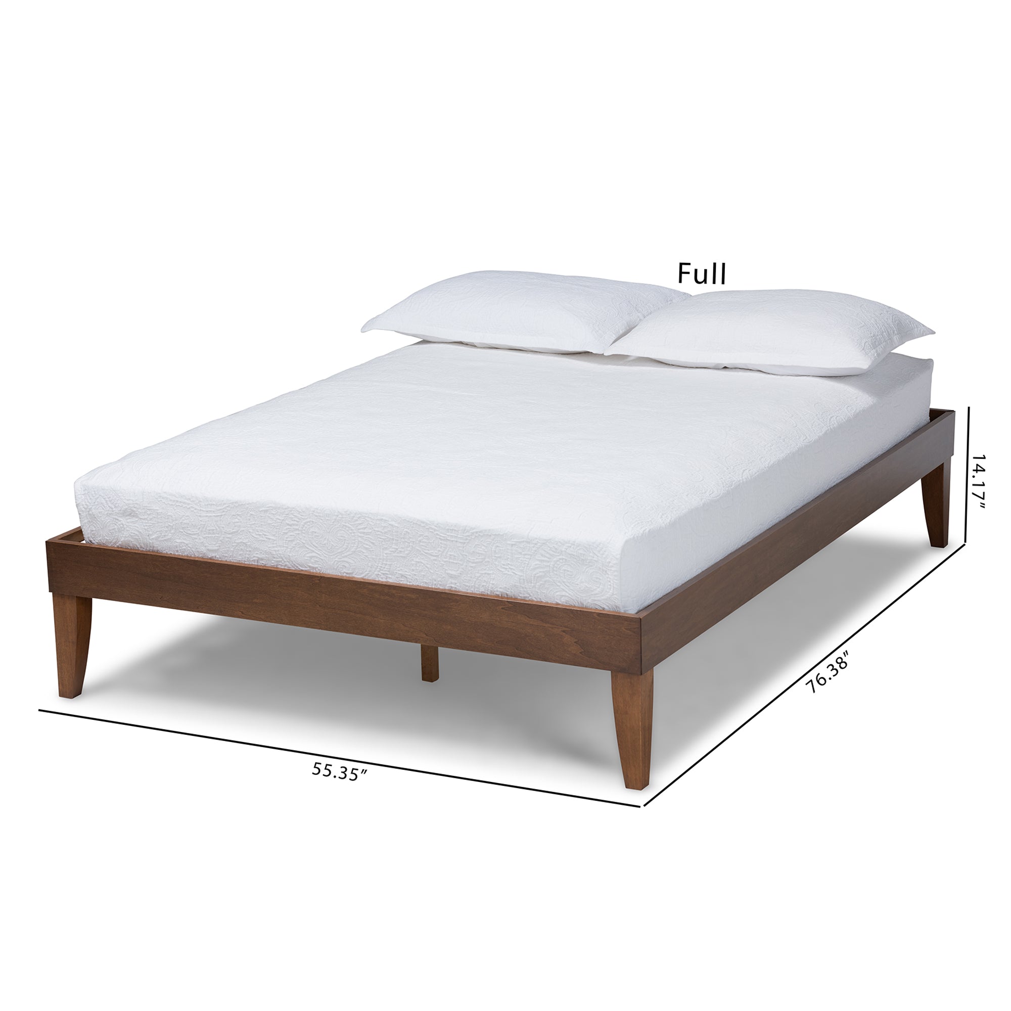 Lucina Mid-Century Modern Finished Platform Bed