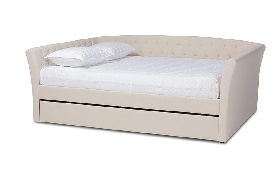Delora Modern and Contemporary Fabric Upholstered Daybed