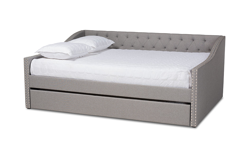 Haylie Modern and Contemporary Fabric Upholstered Daybed