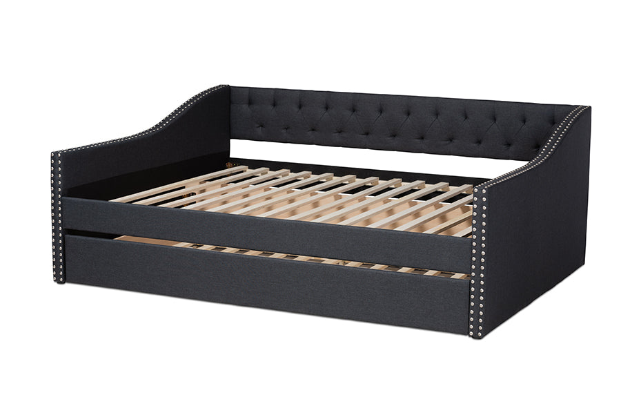 Haylie Modern and Contemporary Fabric Upholstered Daybed