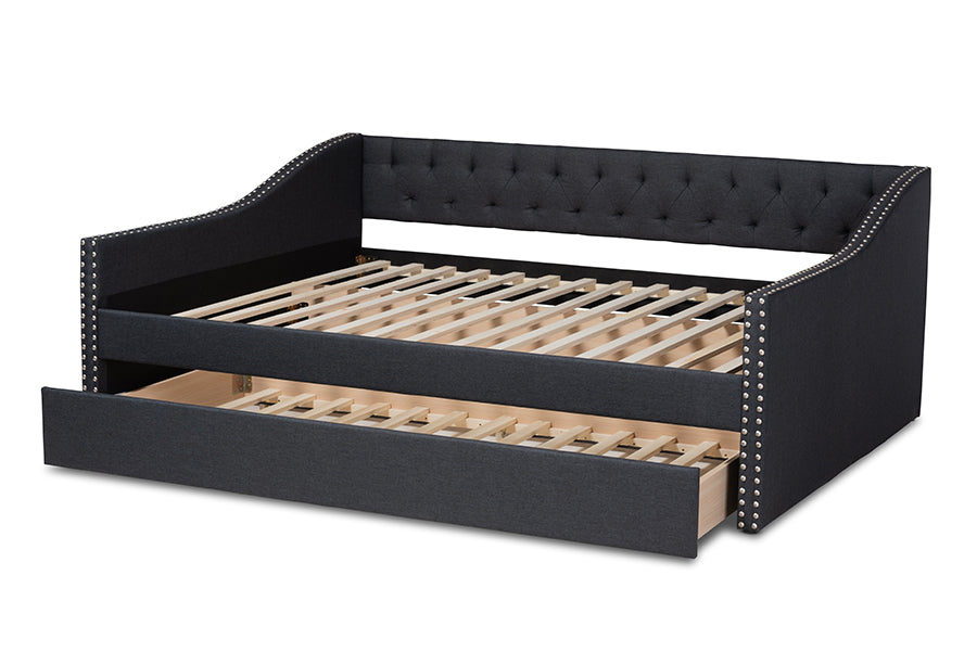 Haylie Modern and Contemporary Fabric Upholstered Daybed