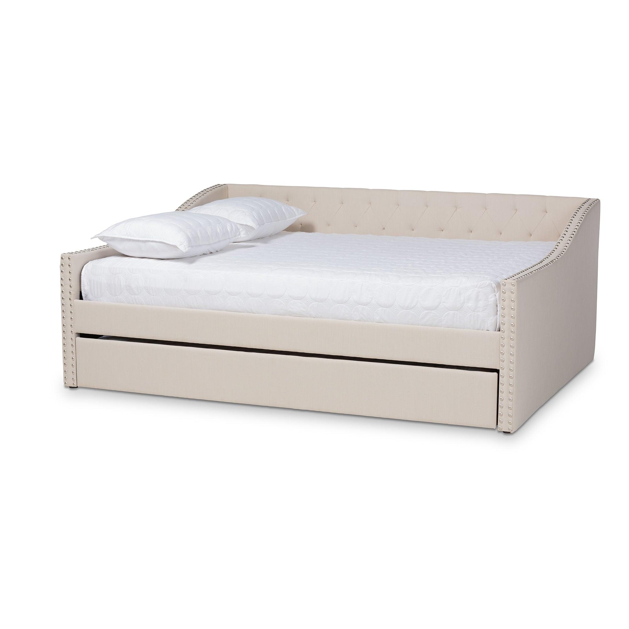 Haylie Modern and Contemporary Fabric Upholstered Daybed