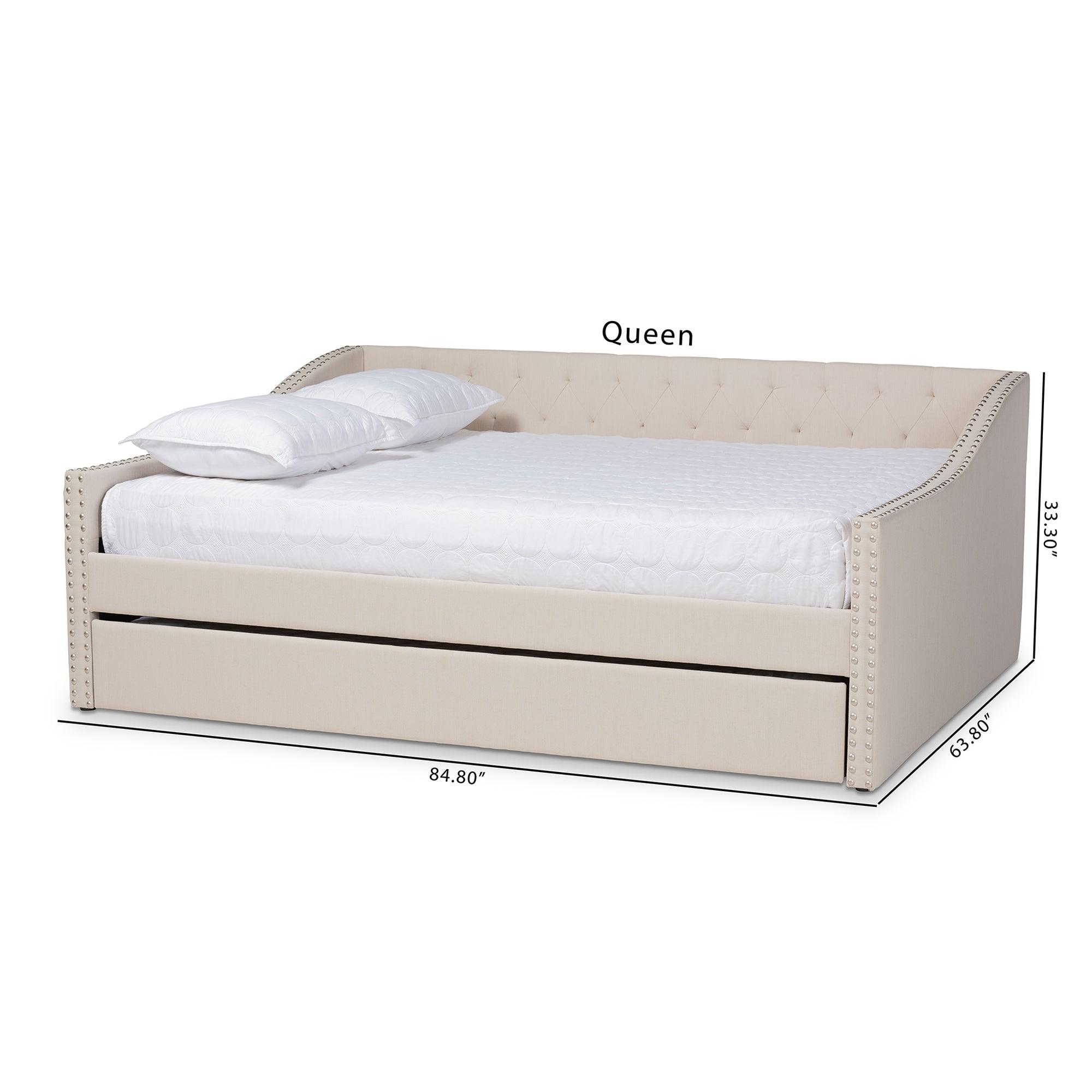 Haylie Modern and Contemporary Fabric Upholstered Daybed