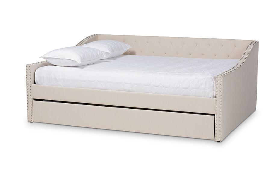 Haylie Modern and Contemporary Fabric Upholstered Daybed