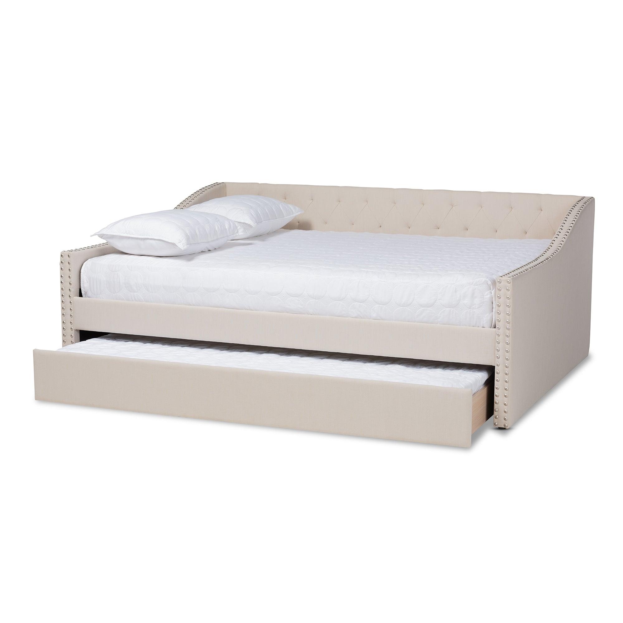 Haylie Modern and Contemporary Fabric Upholstered Daybed