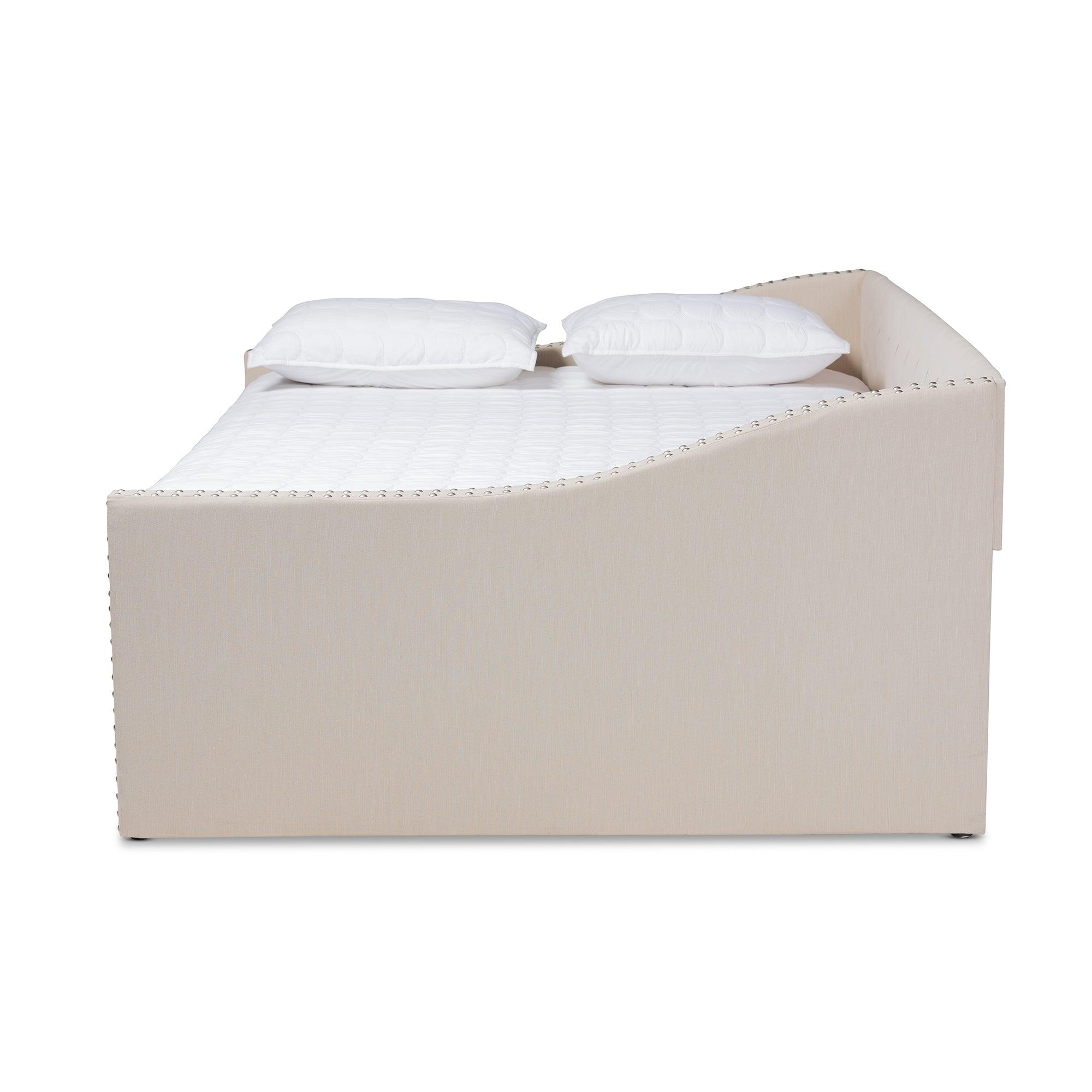 Haylie Modern and Contemporary Fabric Upholstered Daybed